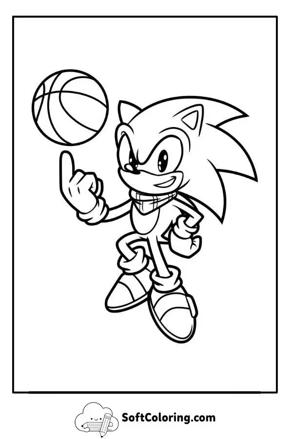Sonic Boom Coloring Page