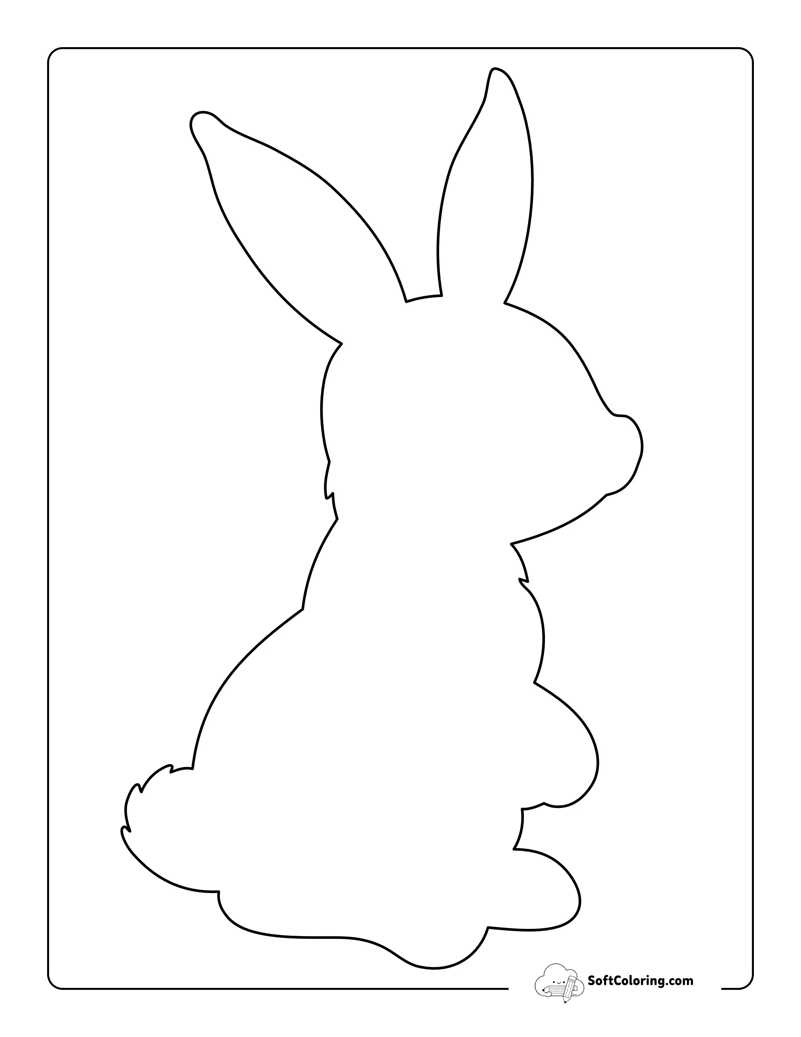 Cute Rabbit Template - Large