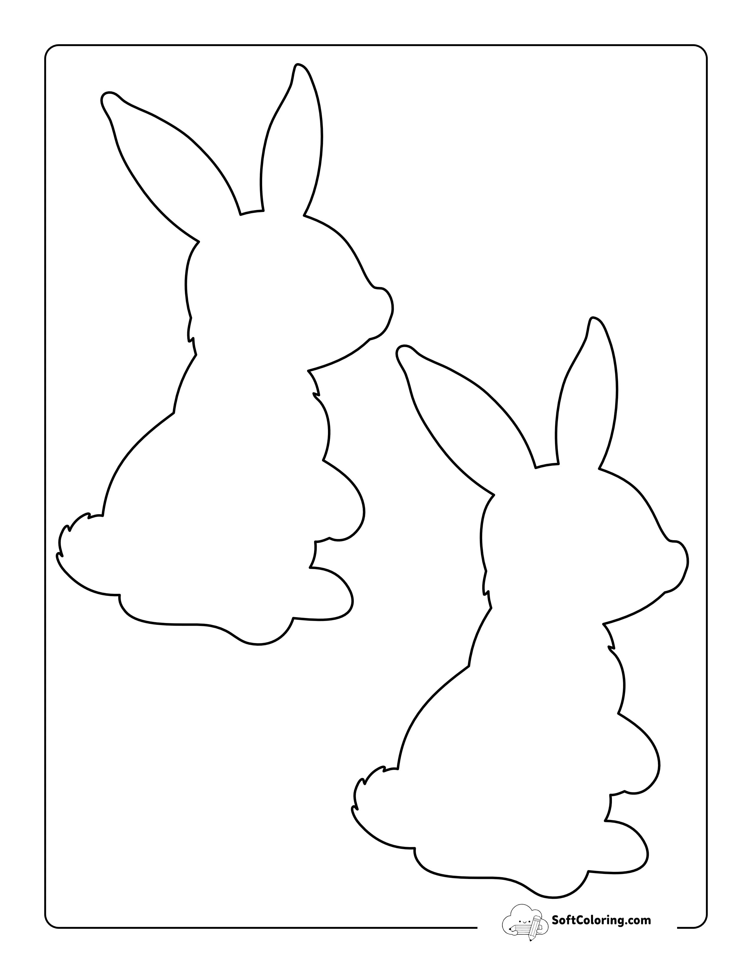 Cute Rabbit Template - Medium