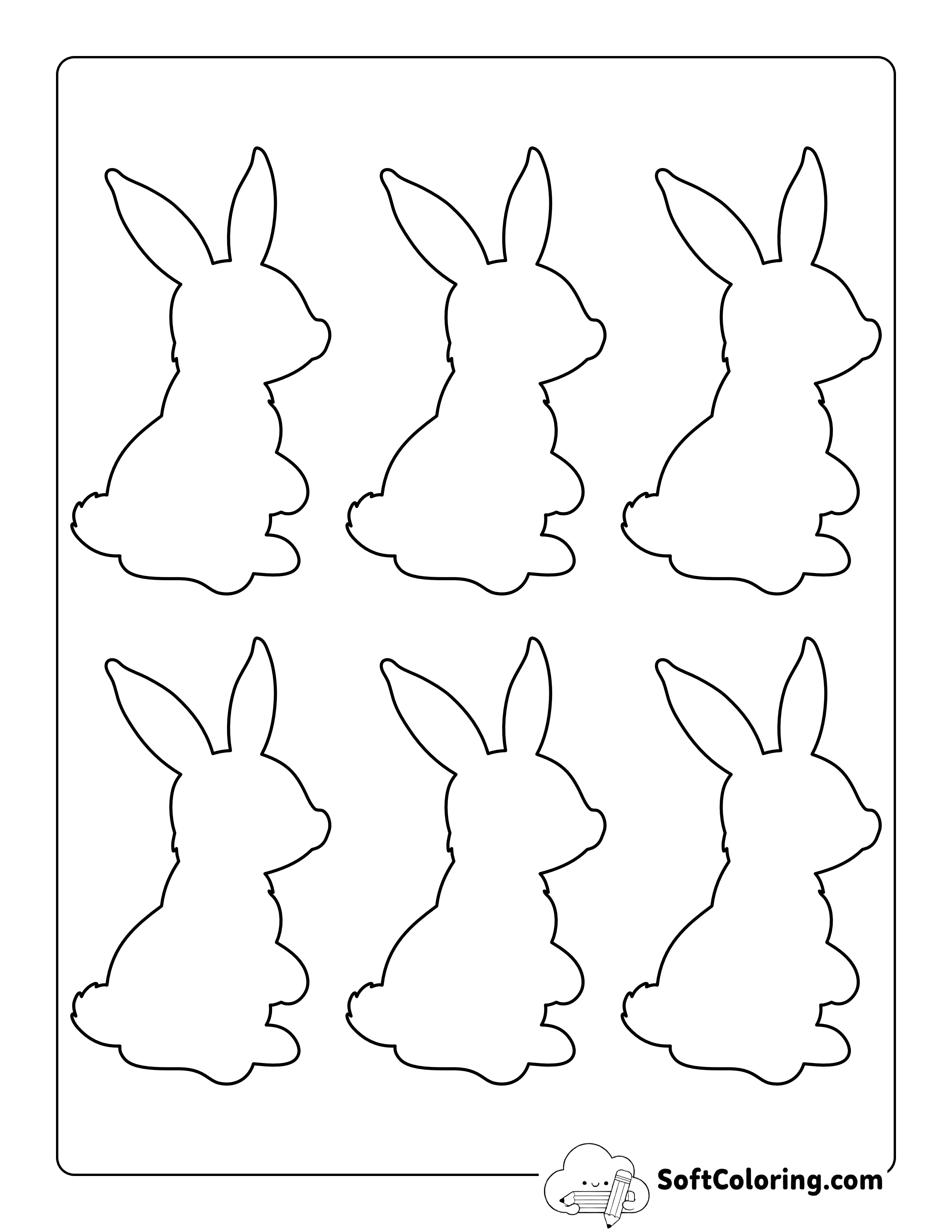 Cute Rabbit Template - Small