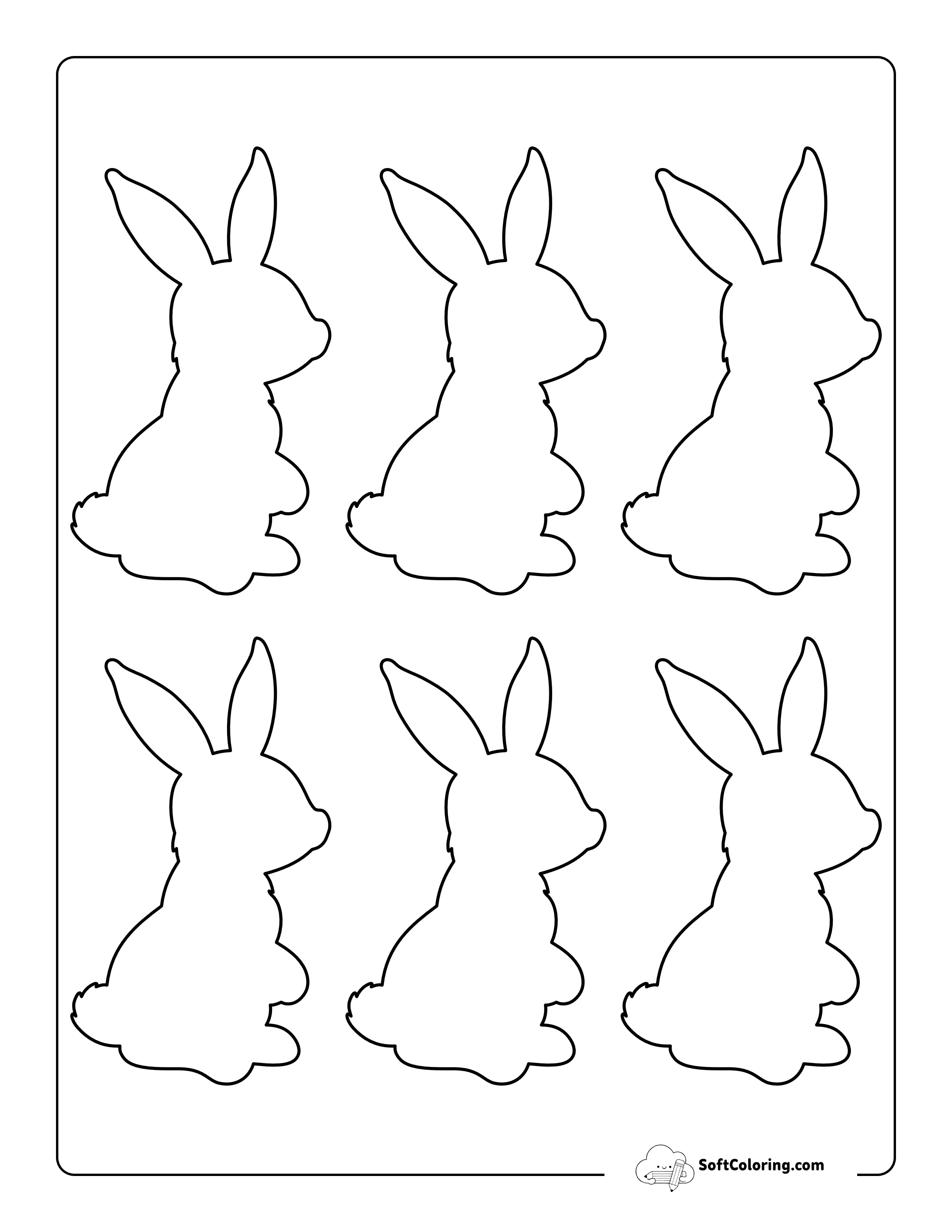 Cute Rabbit Template - Small