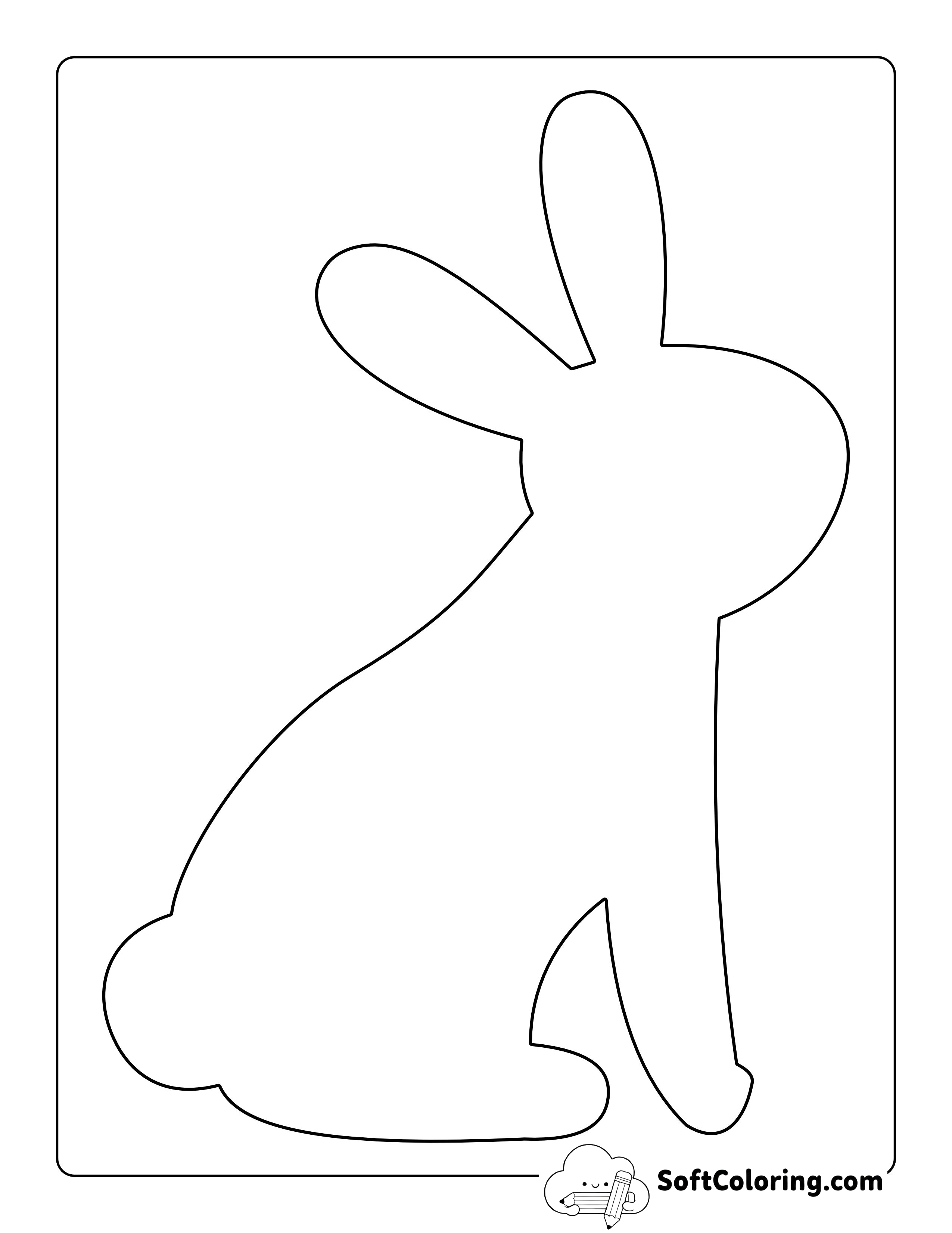 Cute Bunny Template - Large