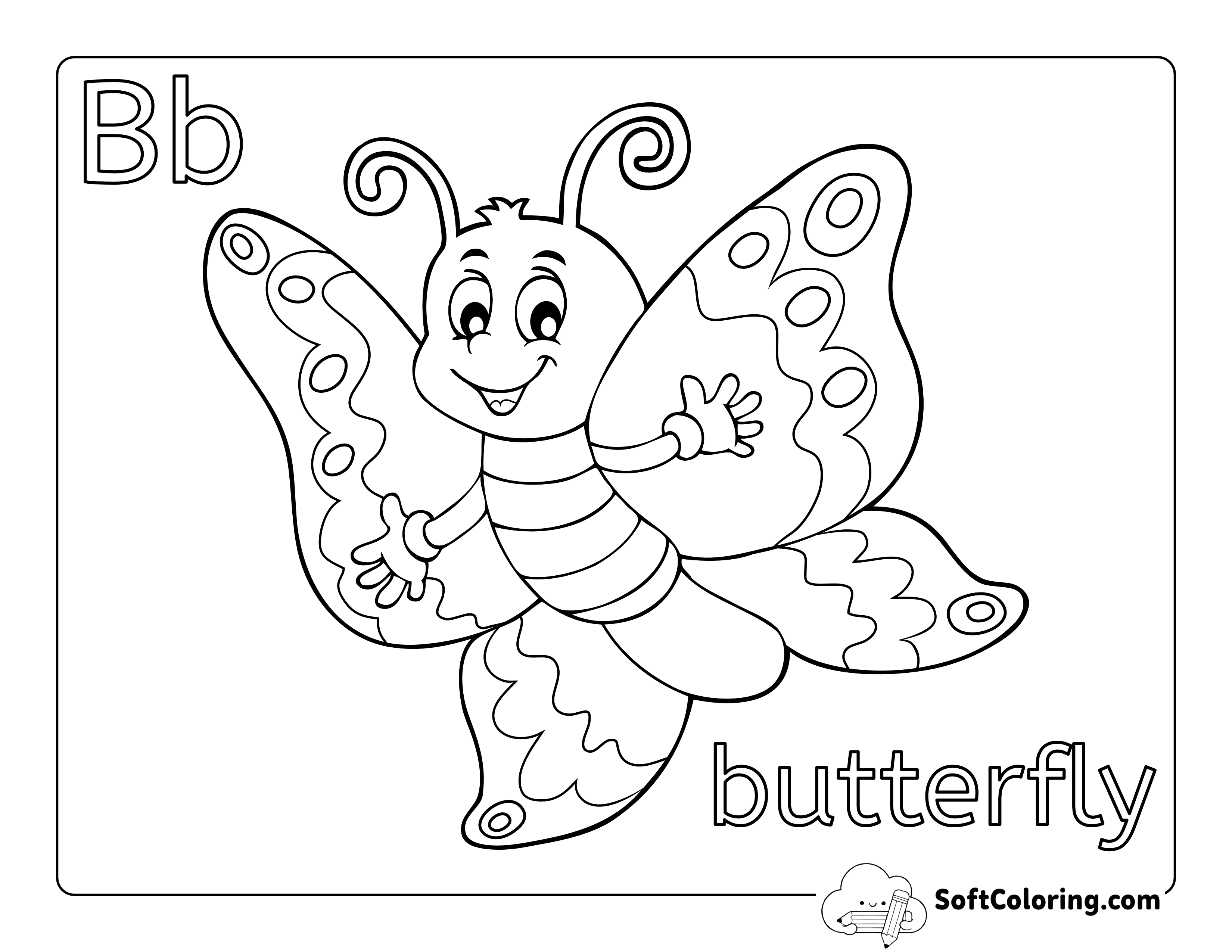 Beautiful Butterfly Picture for Toddlers