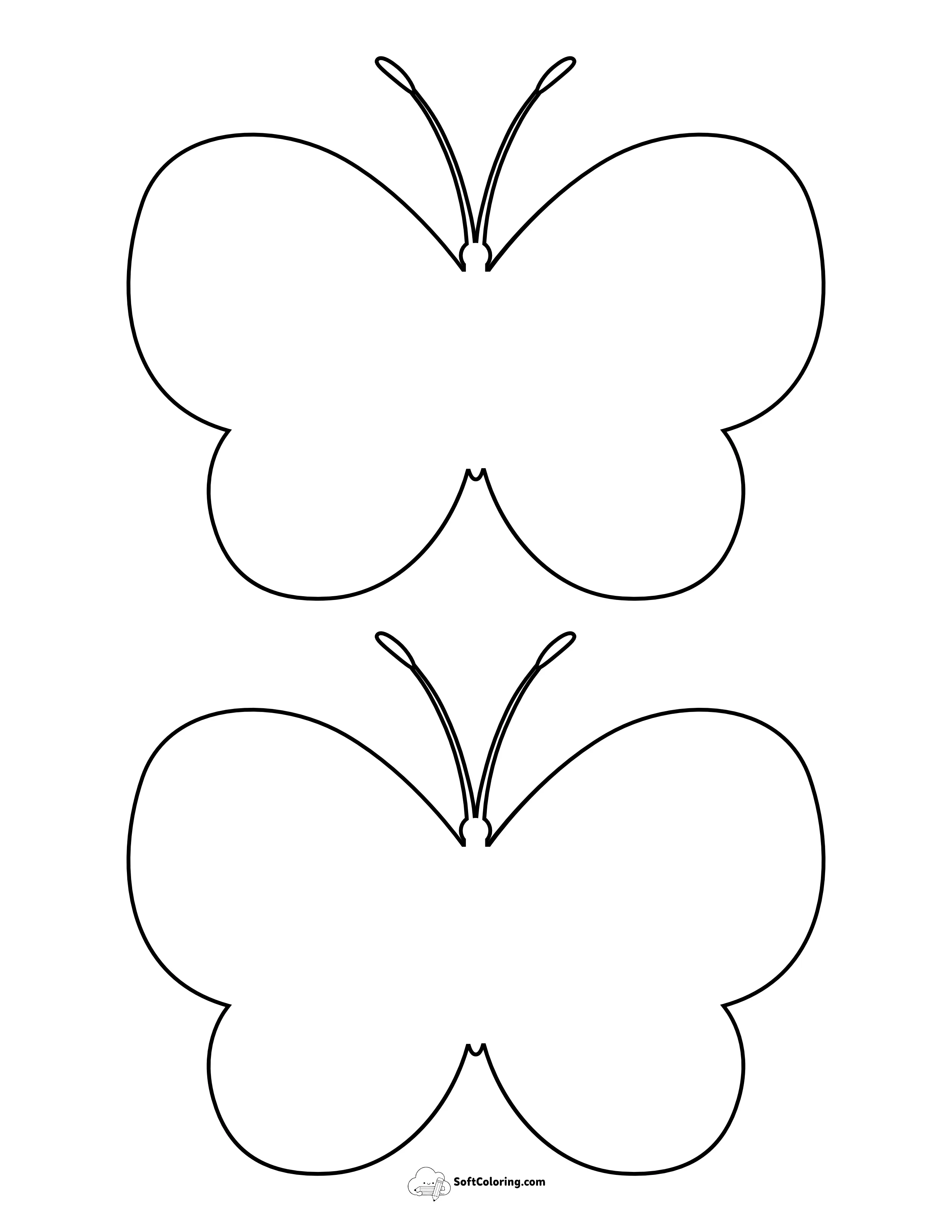 Blank Template With Antennae - Shape 1, Medium