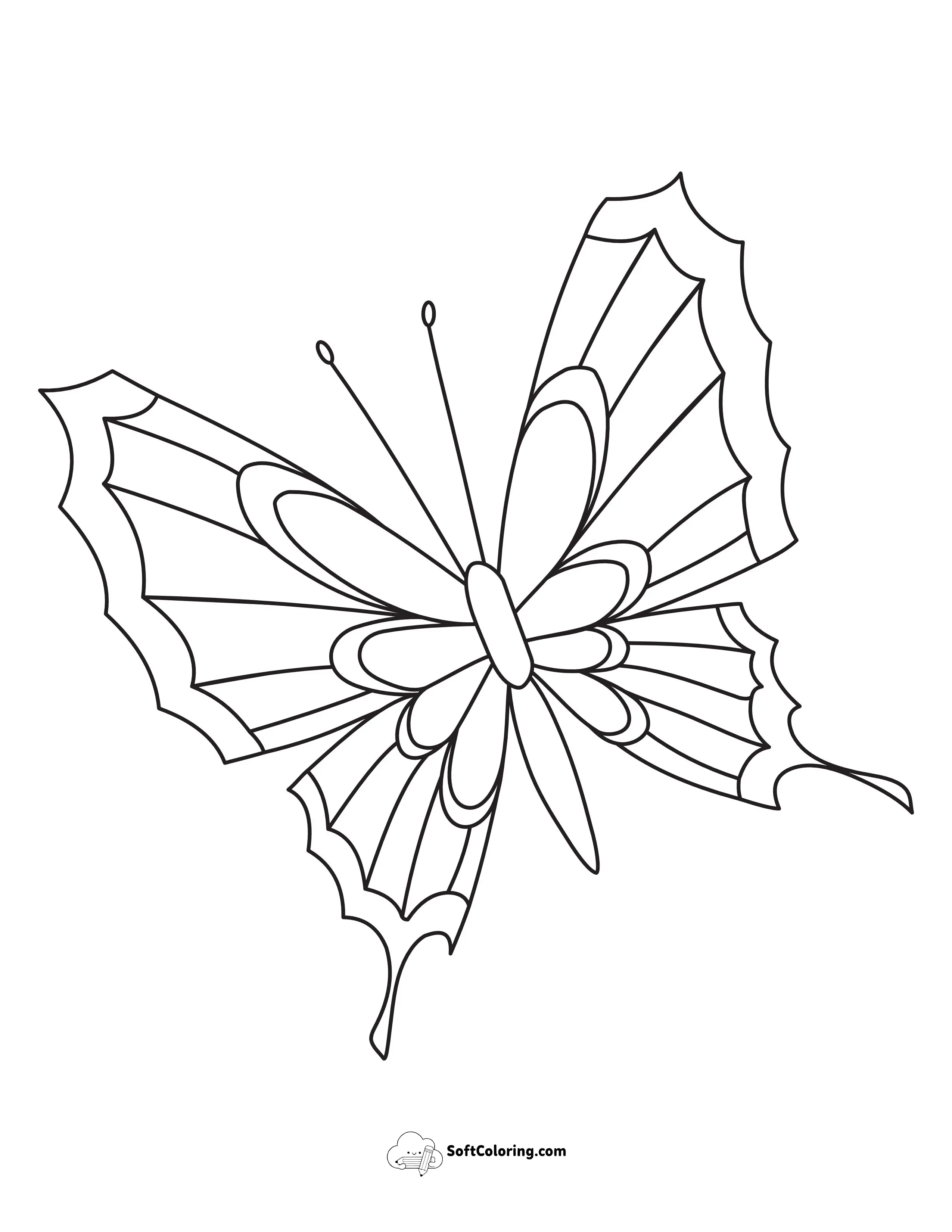 Free Printable Butterfly Shape