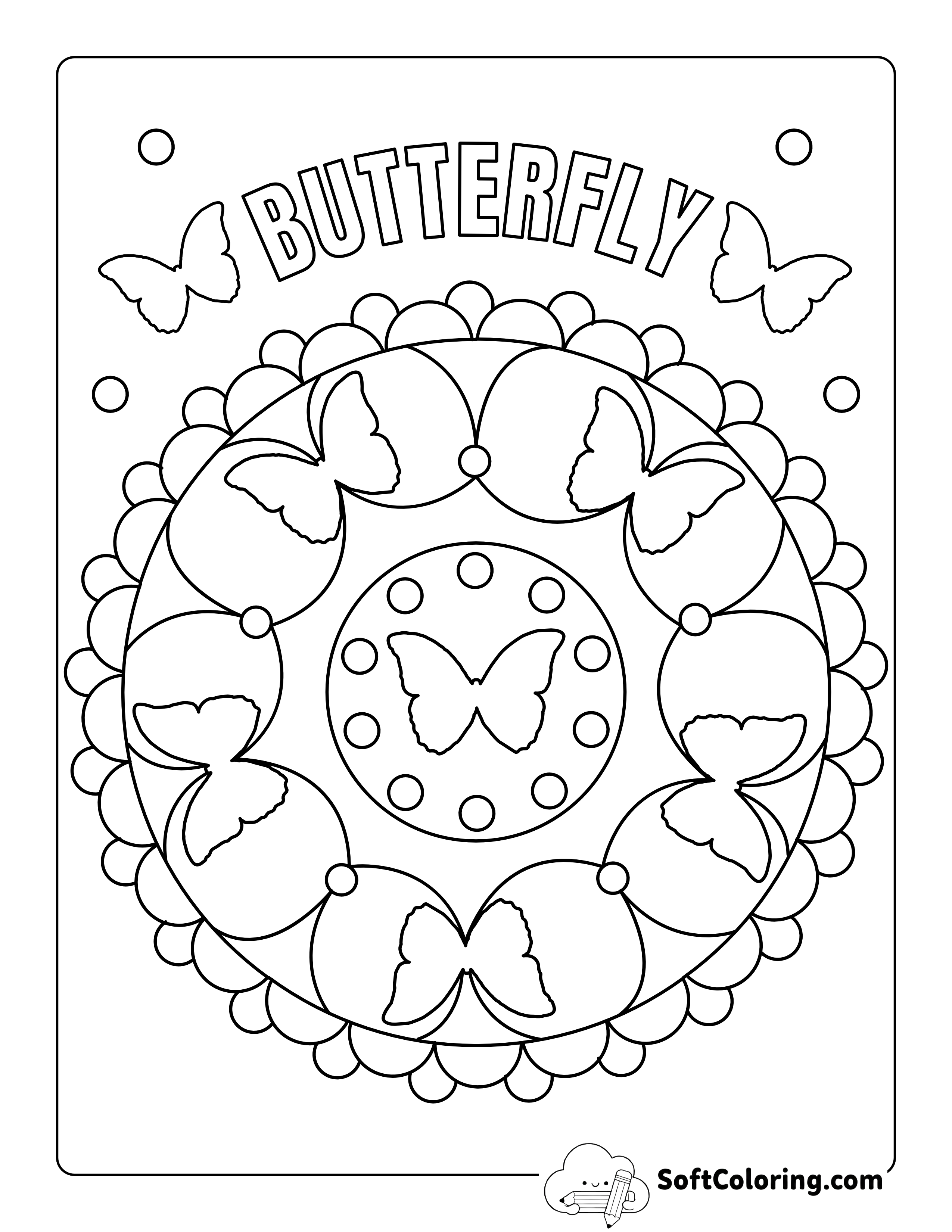 Butterfly Mandala for Kids