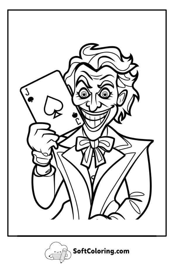 Joker Cartoon coloring page