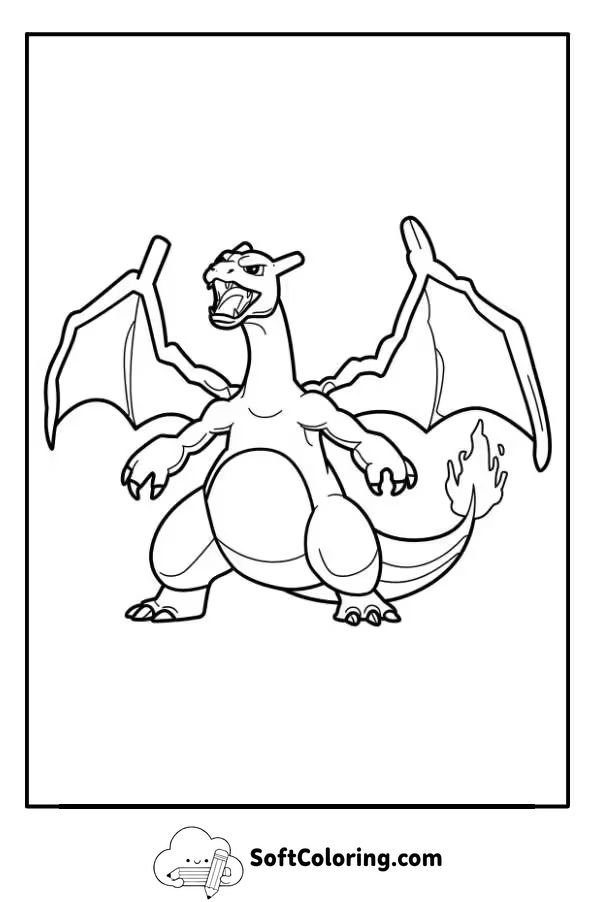 Charizard Pokemon Coloring Page