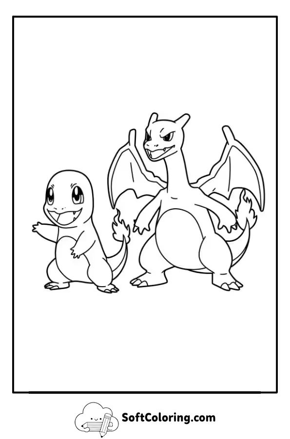 Charmander Pokemon Coloring Page