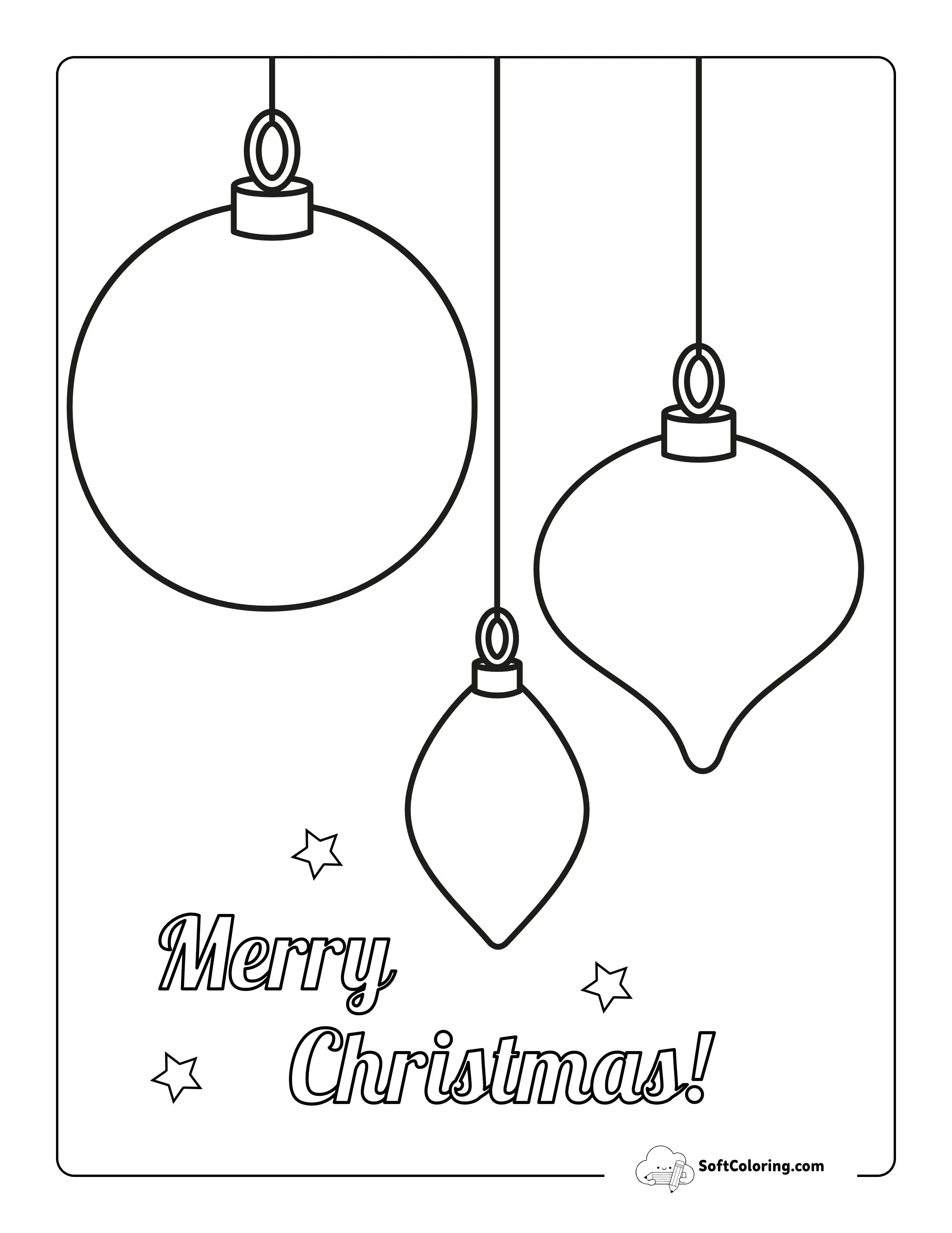 Blank Printable Ornaments To Decorate