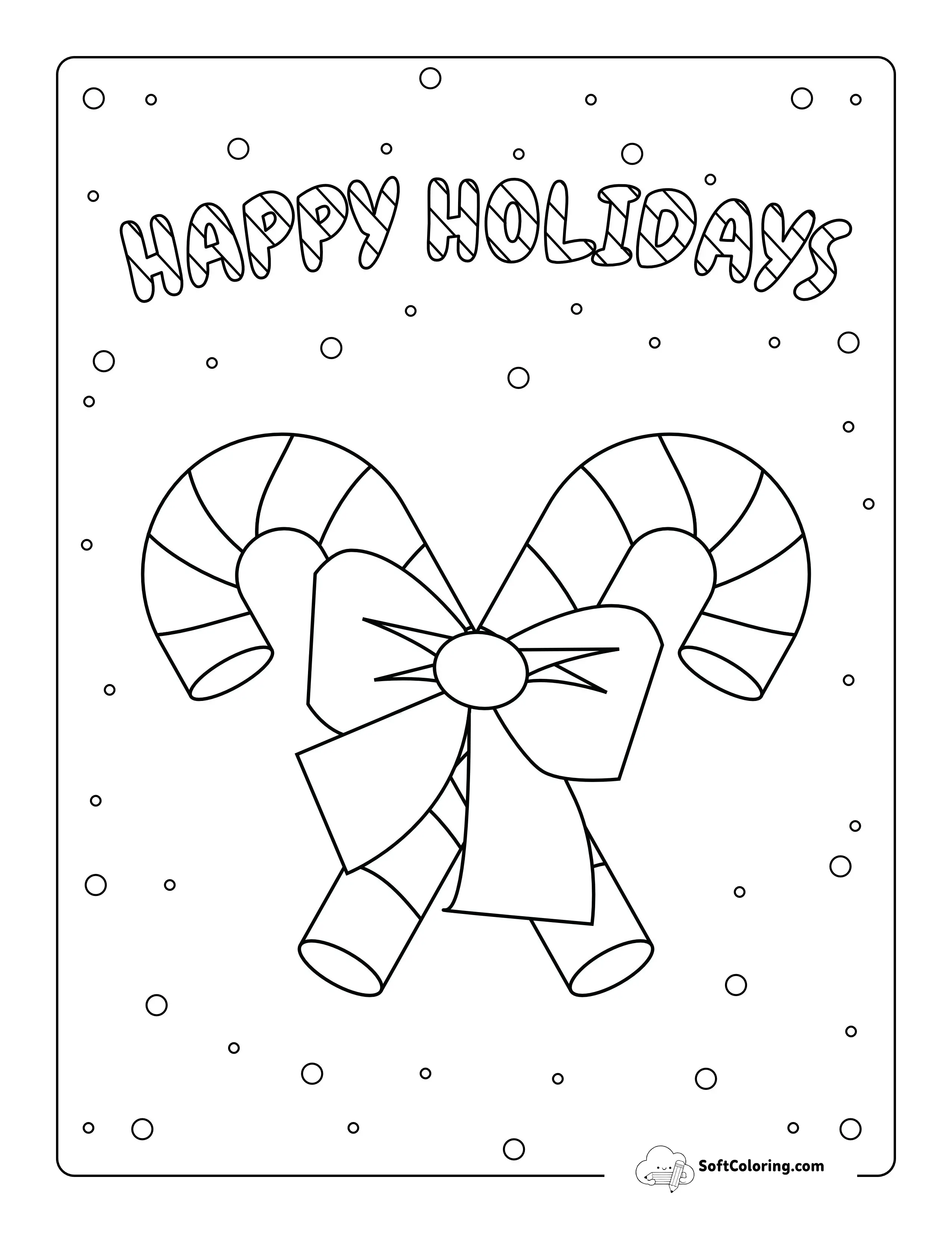 Christmas Candy Cane Decoration For Preschoolers