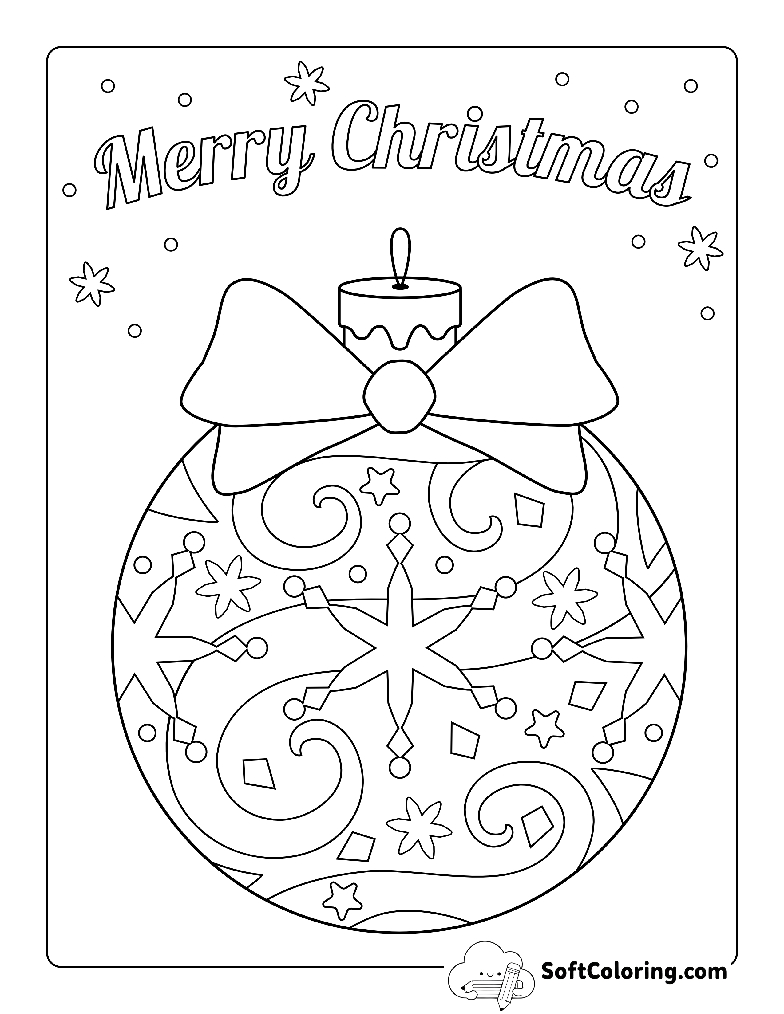 Christmas Ornament Coloring Page