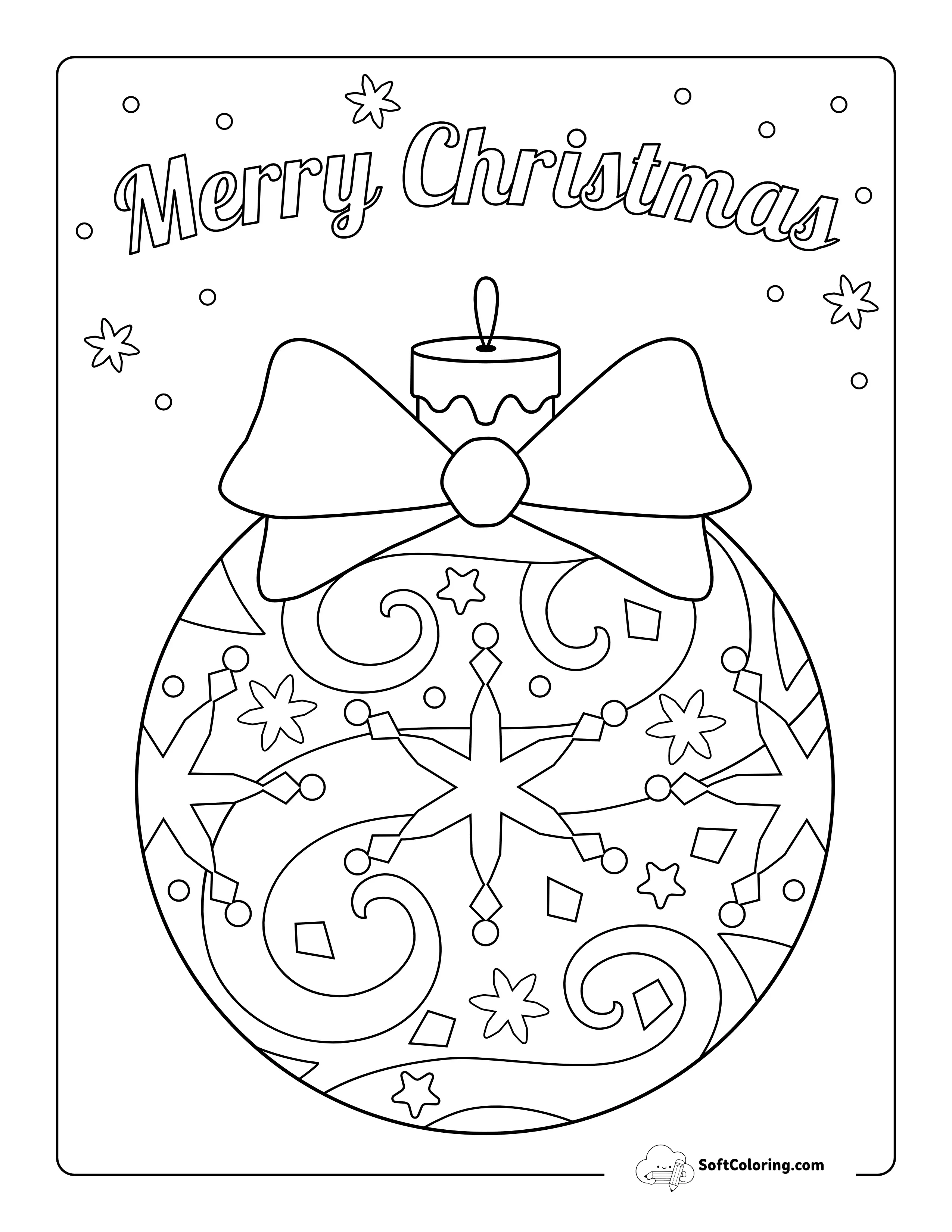 Christmas Ornament Coloring Page
