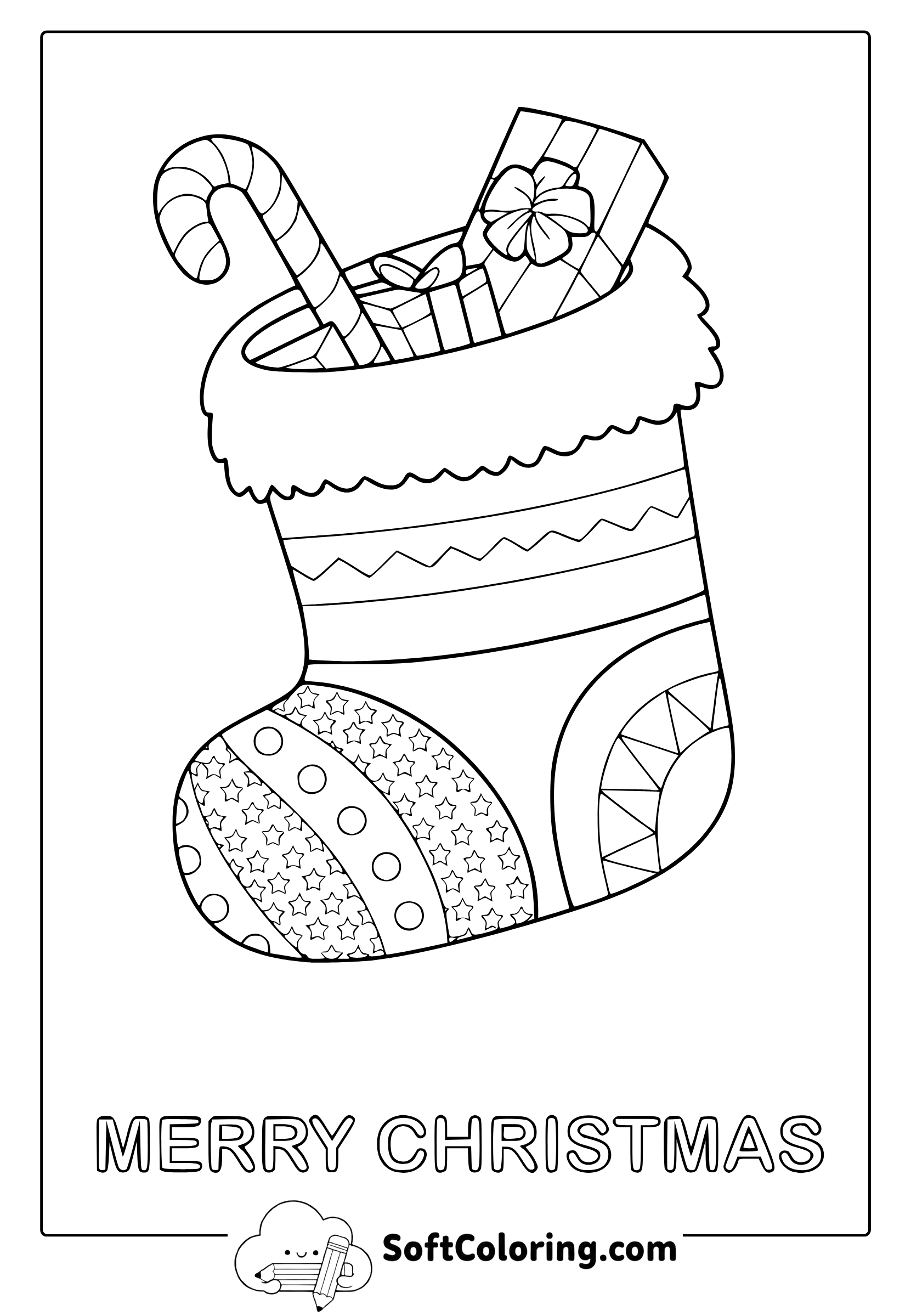 christmas stocking with presents