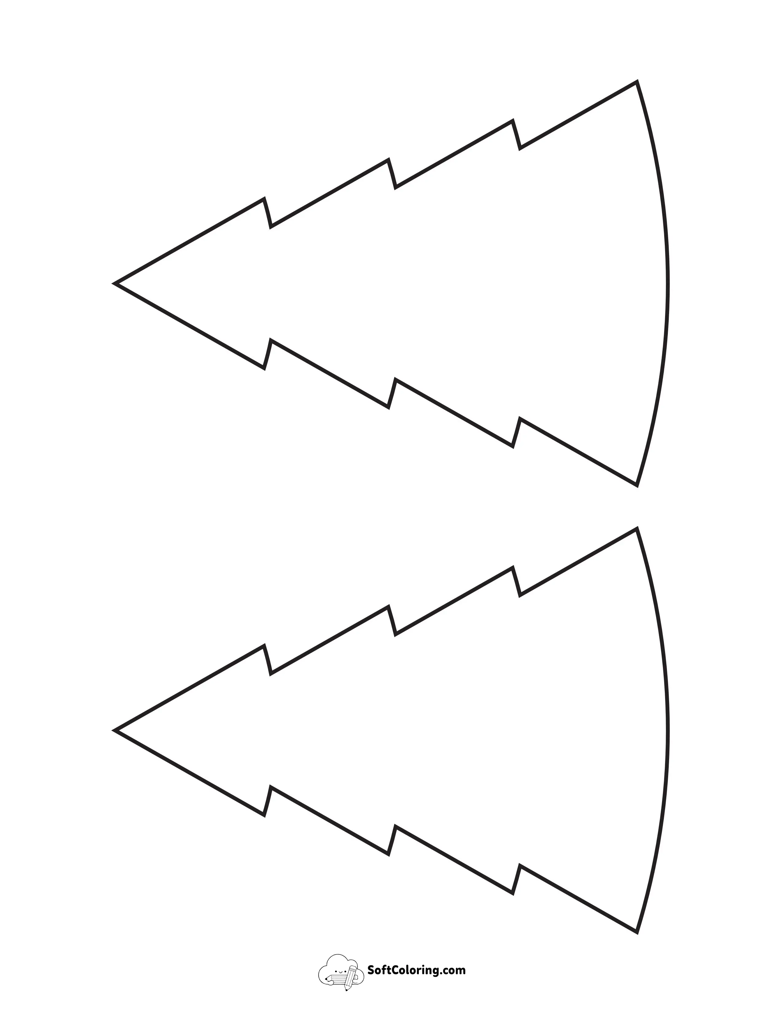 Style 6: Medium Blank Christmas Trees