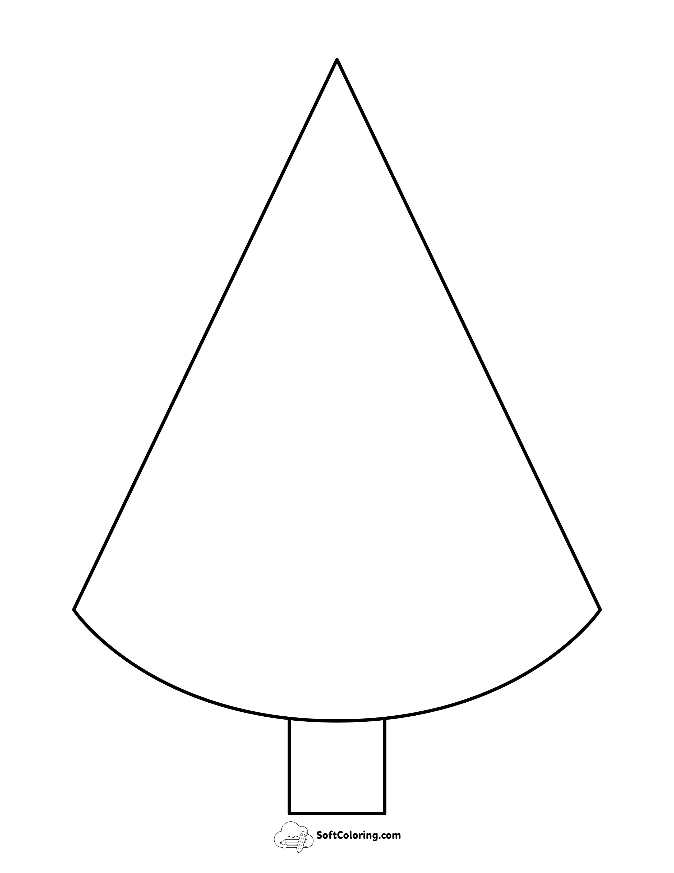 Style 16: Large Conical Xmas Tree Template