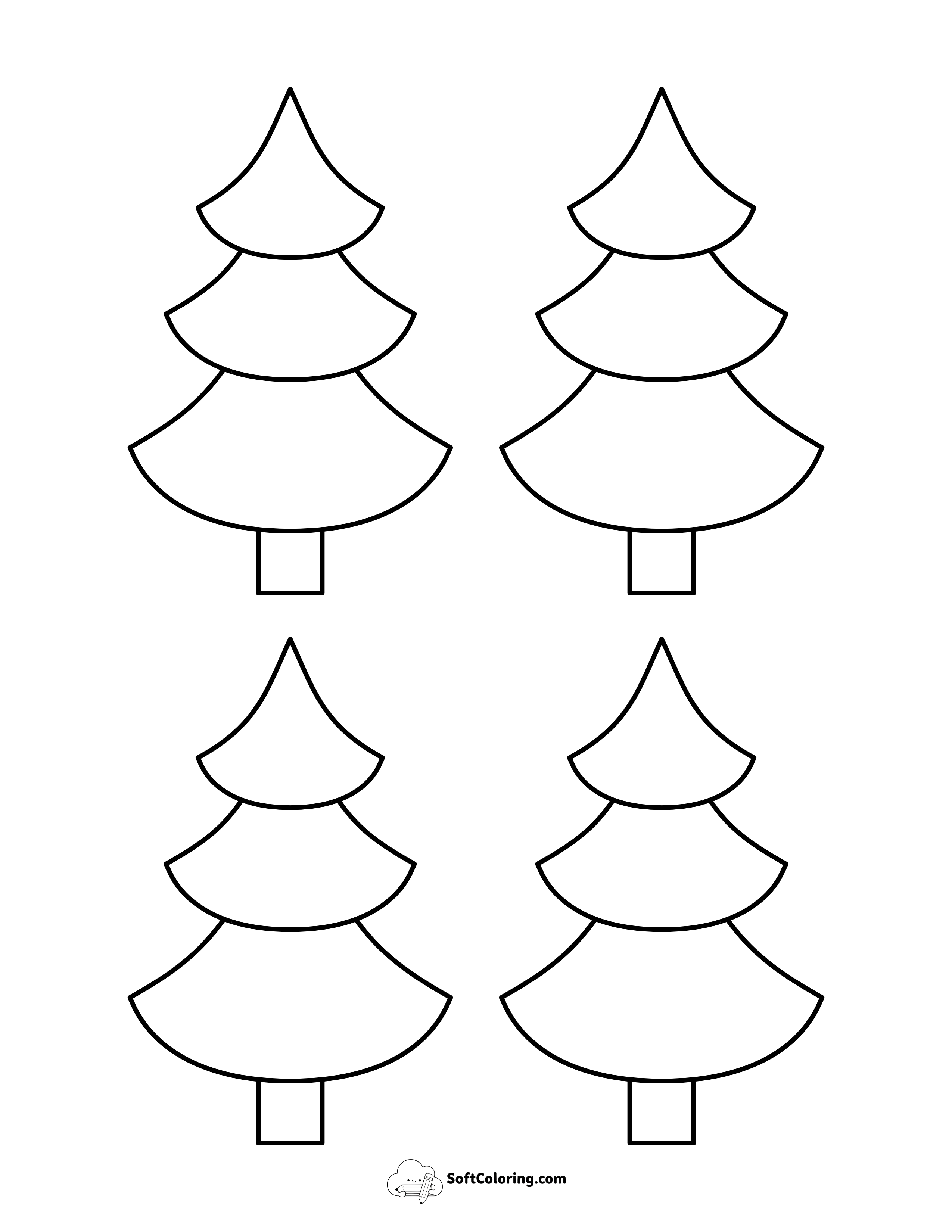 Style 15: Small Layered Christmas Trees