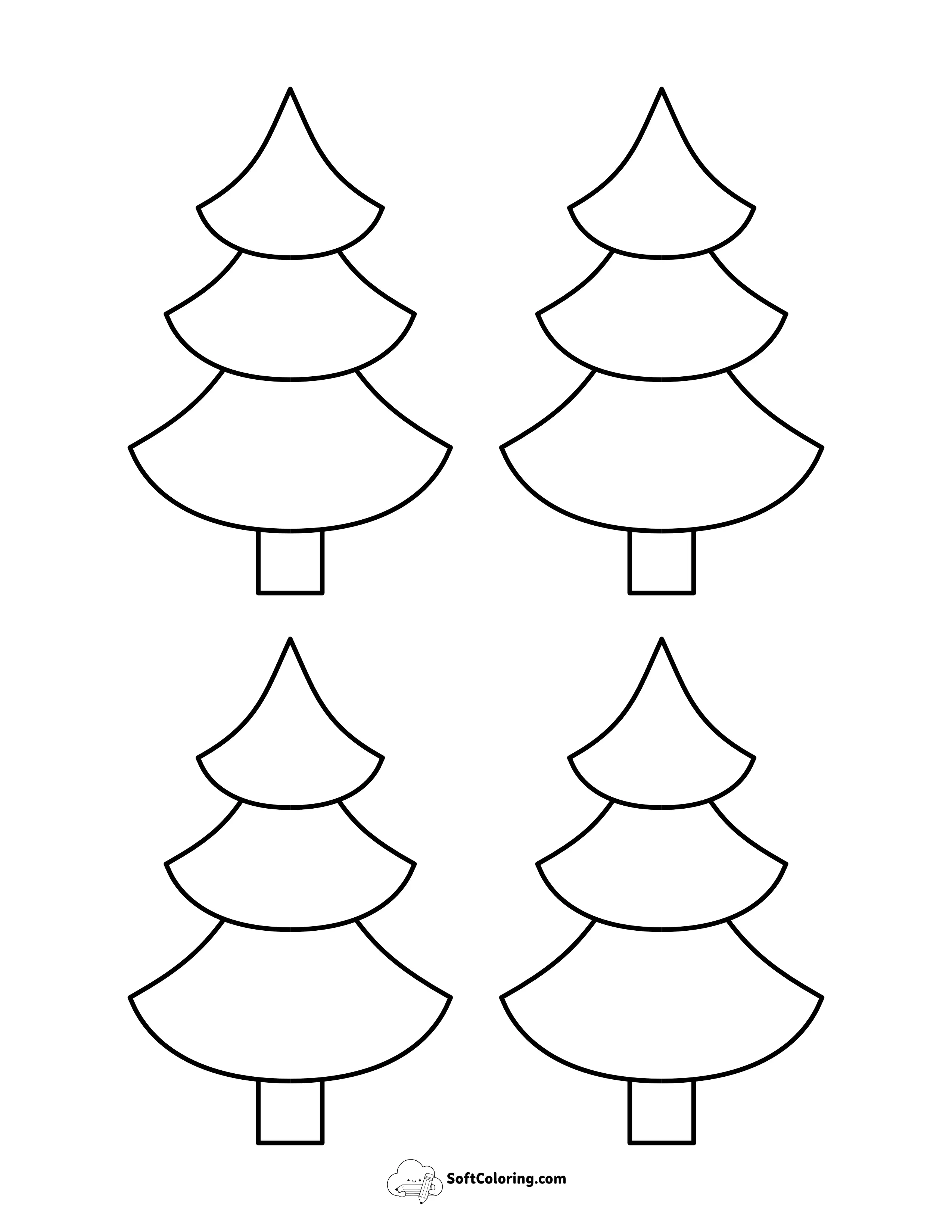 Style 15: Small Layered Christmas Trees