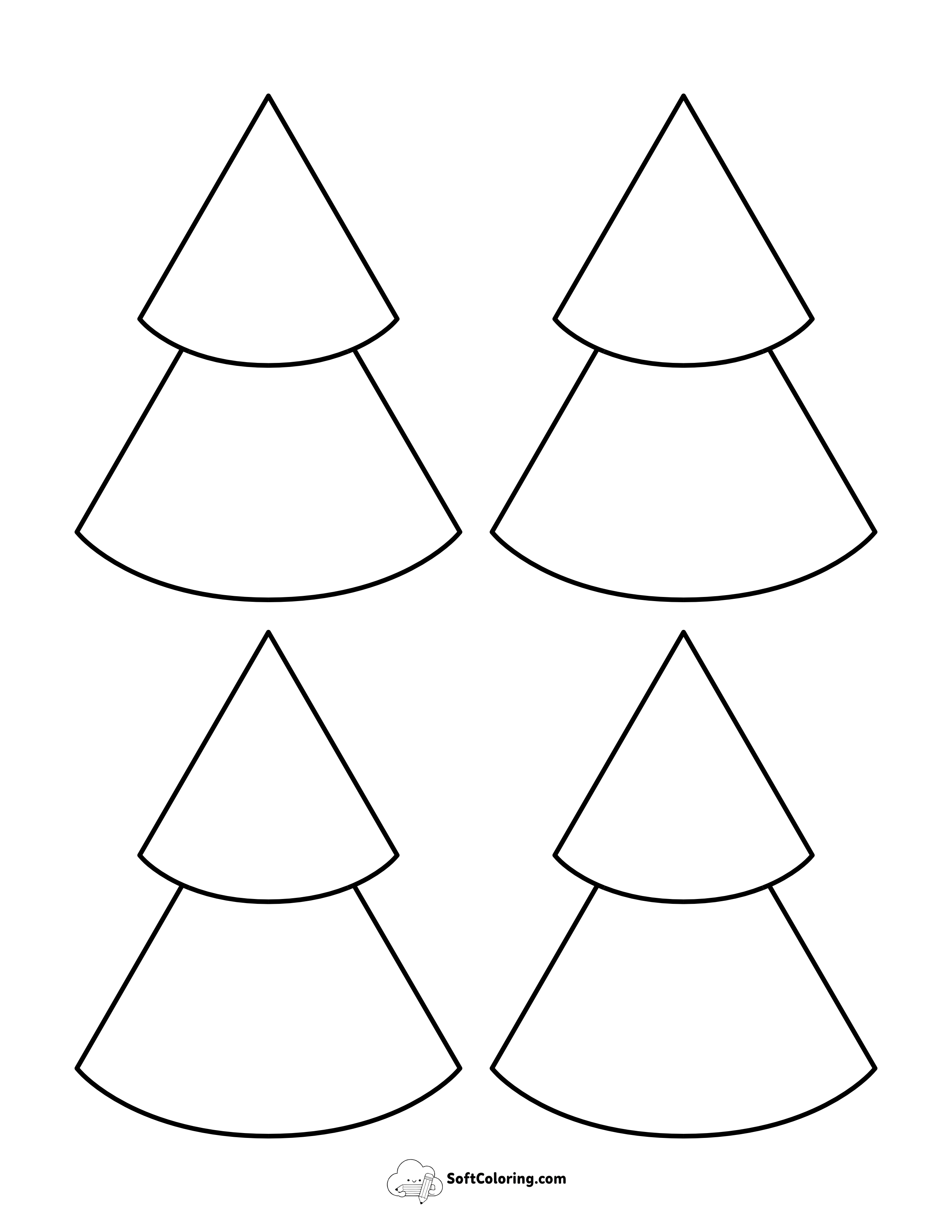 Style 18: Small Conical Tree Shapes
