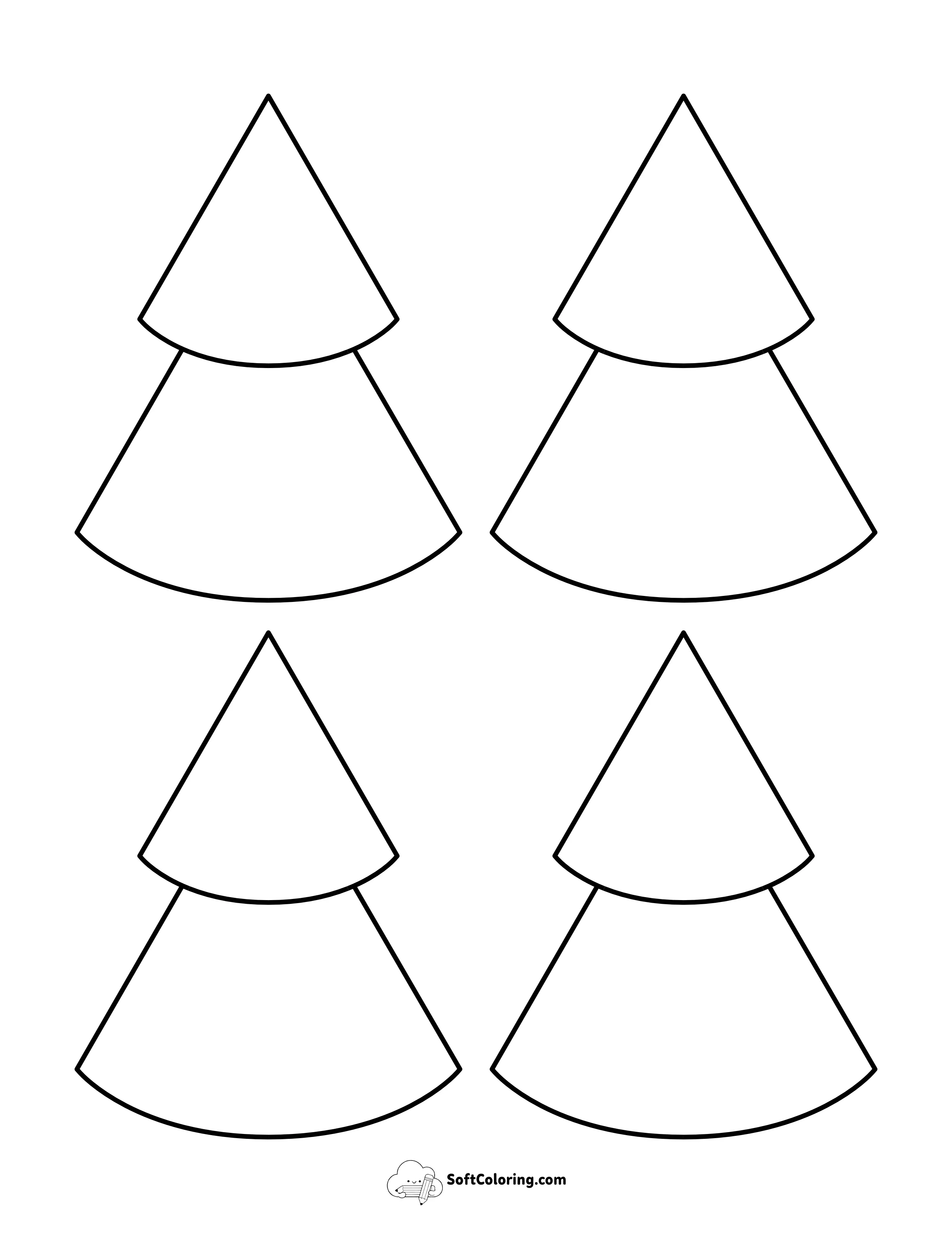 Style 18: Small Conical Tree Shapes