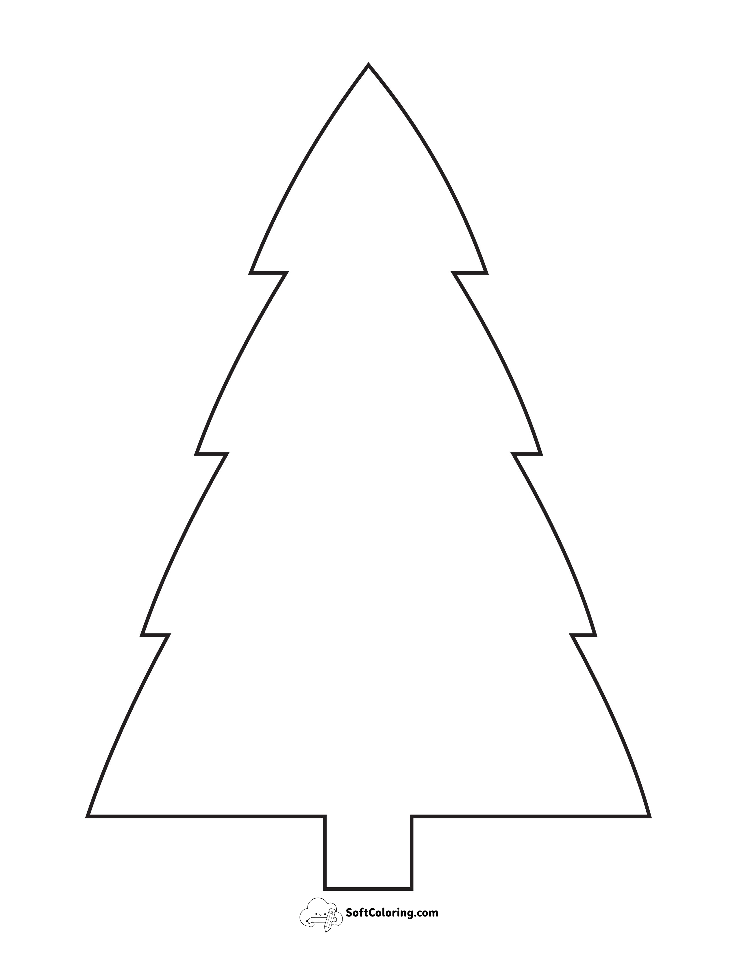 Style 7: Fir Christmas Tree Template