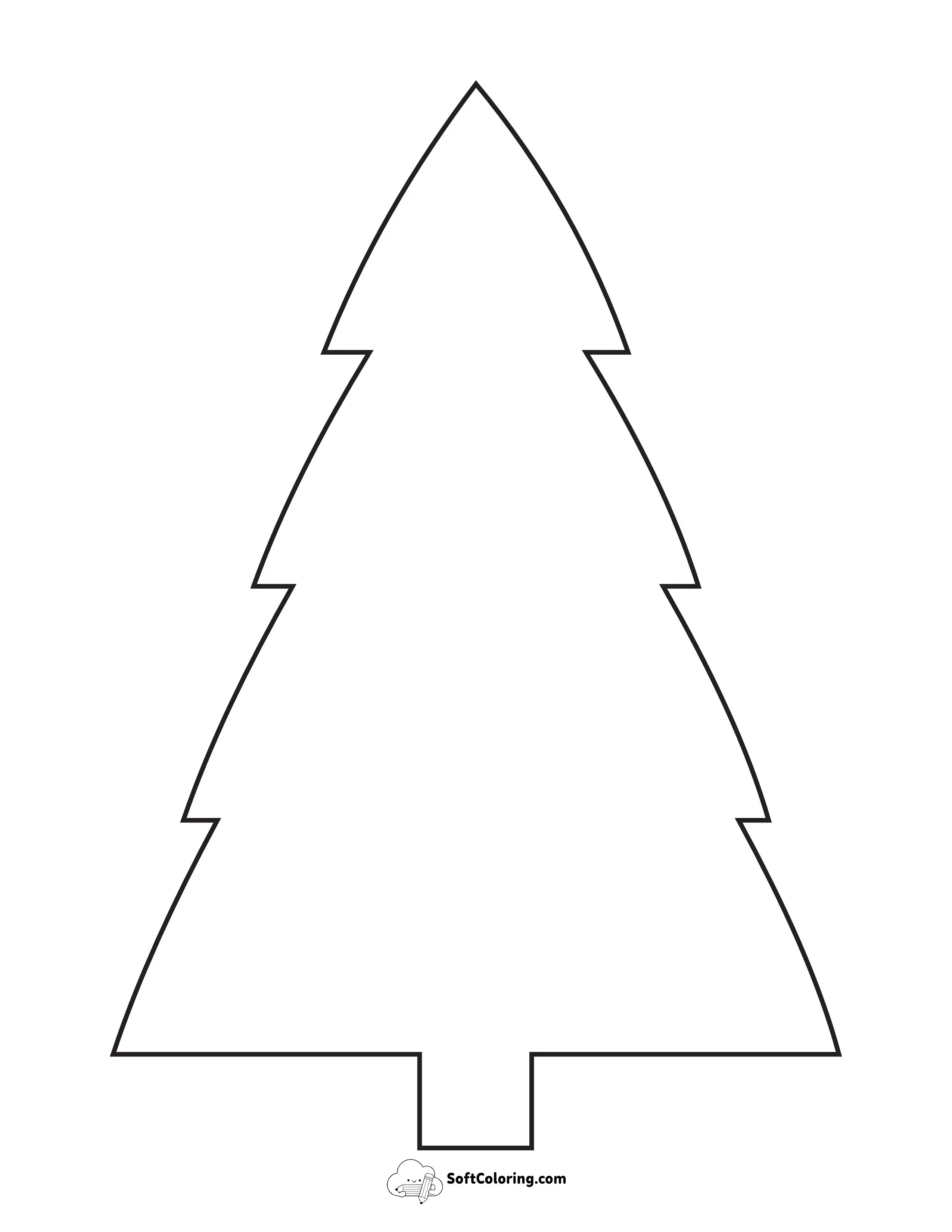 Style 7: Fir Christmas Tree Template