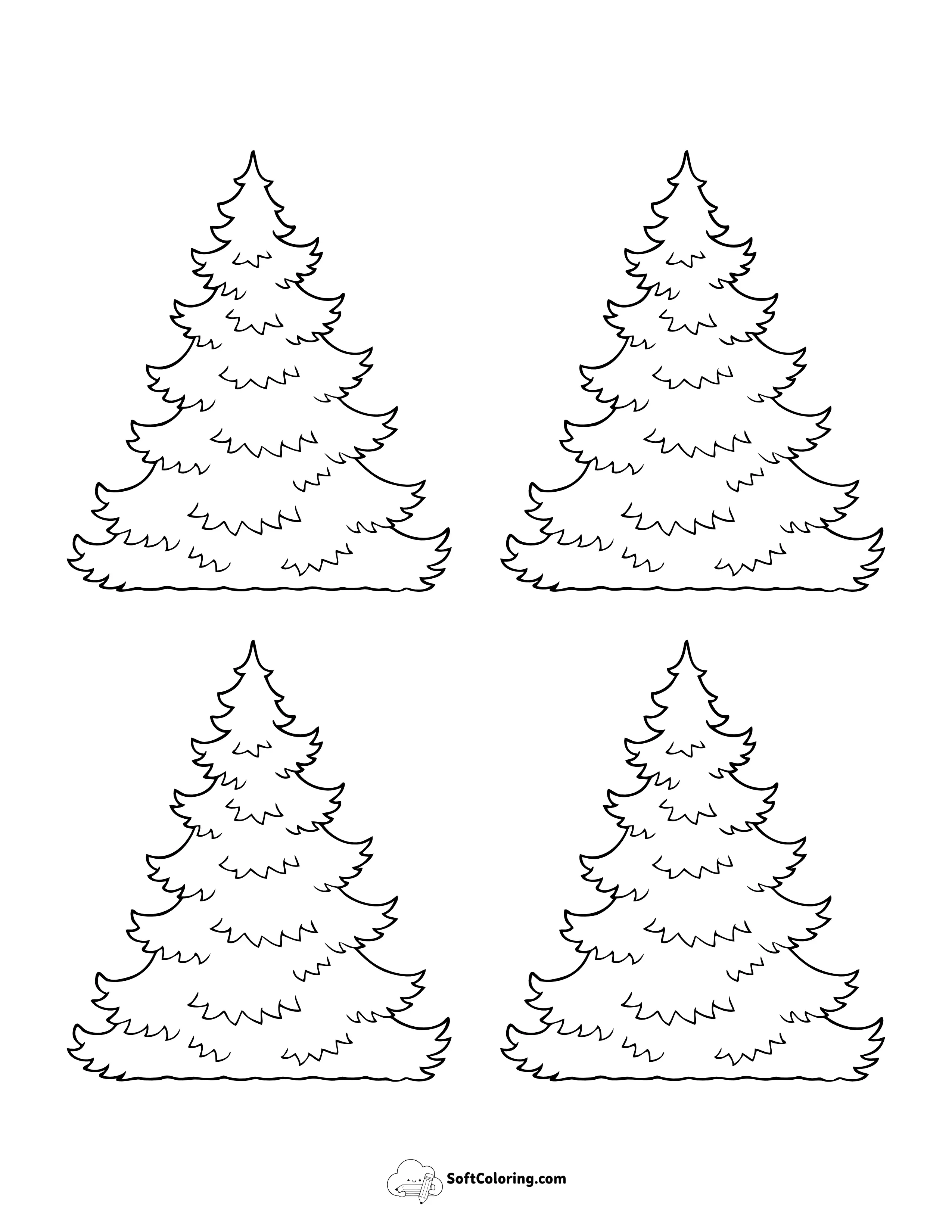 Style 9: Small Fir Tree Templates