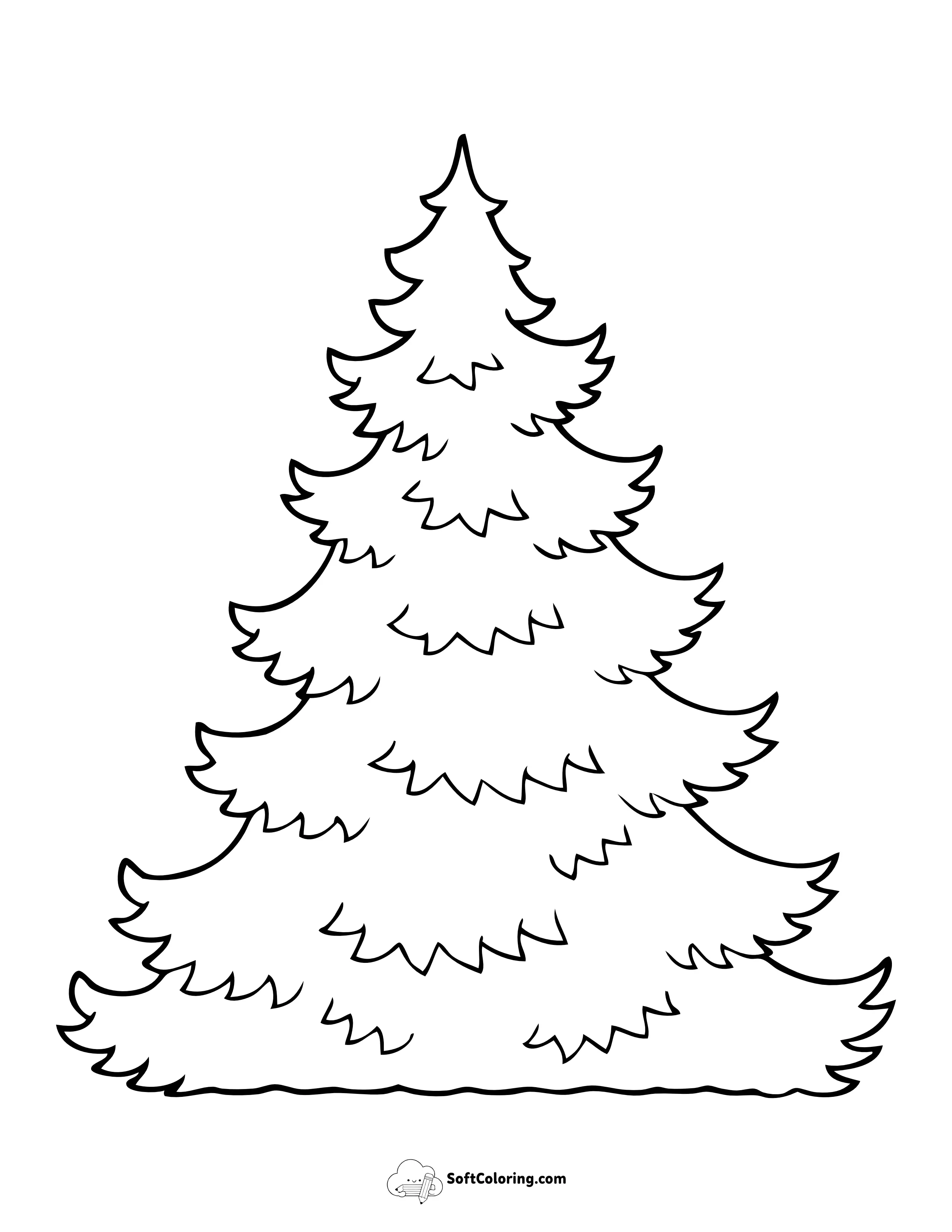 Style 9: Fir Christmas Tree Template