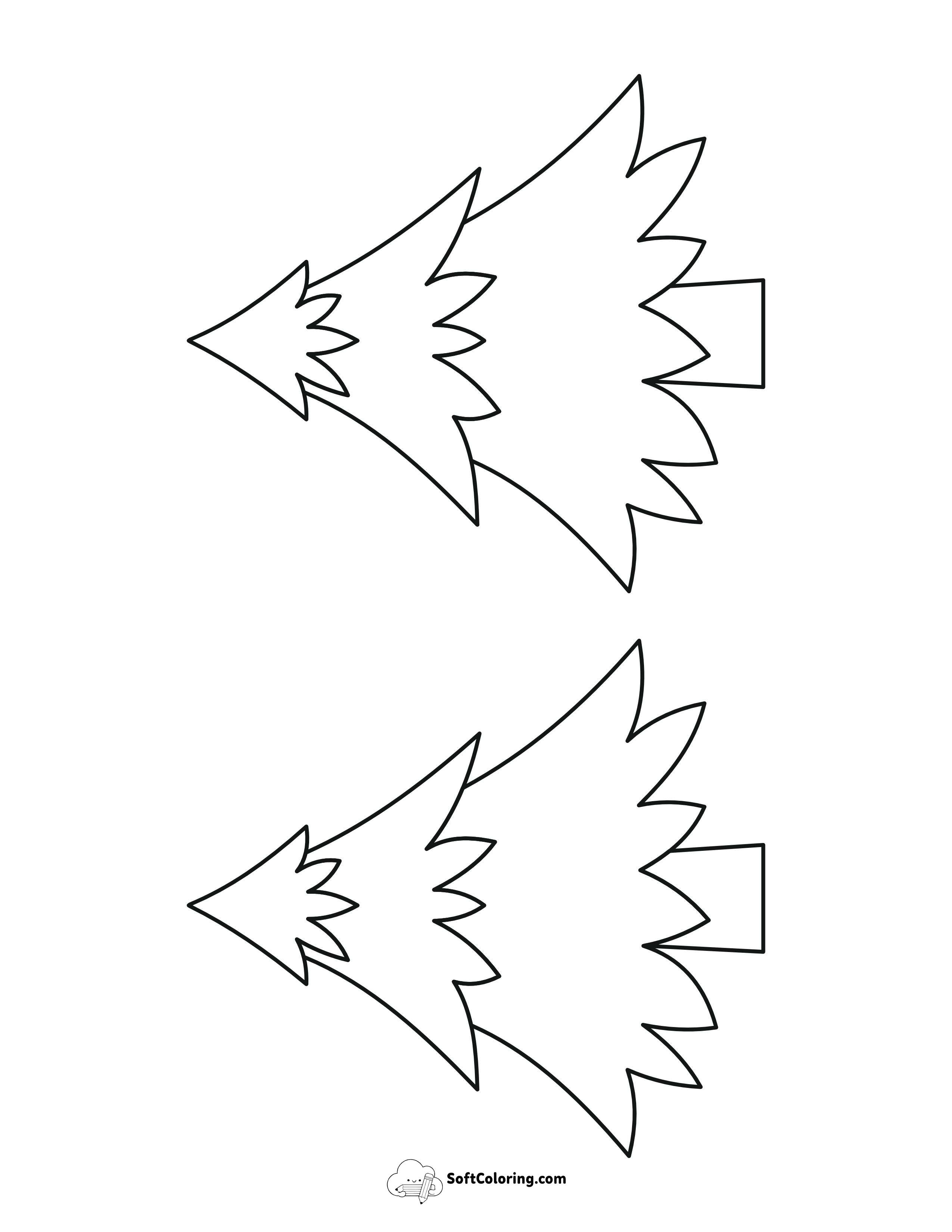 Style 12: Medium Christmas Tree Outlines