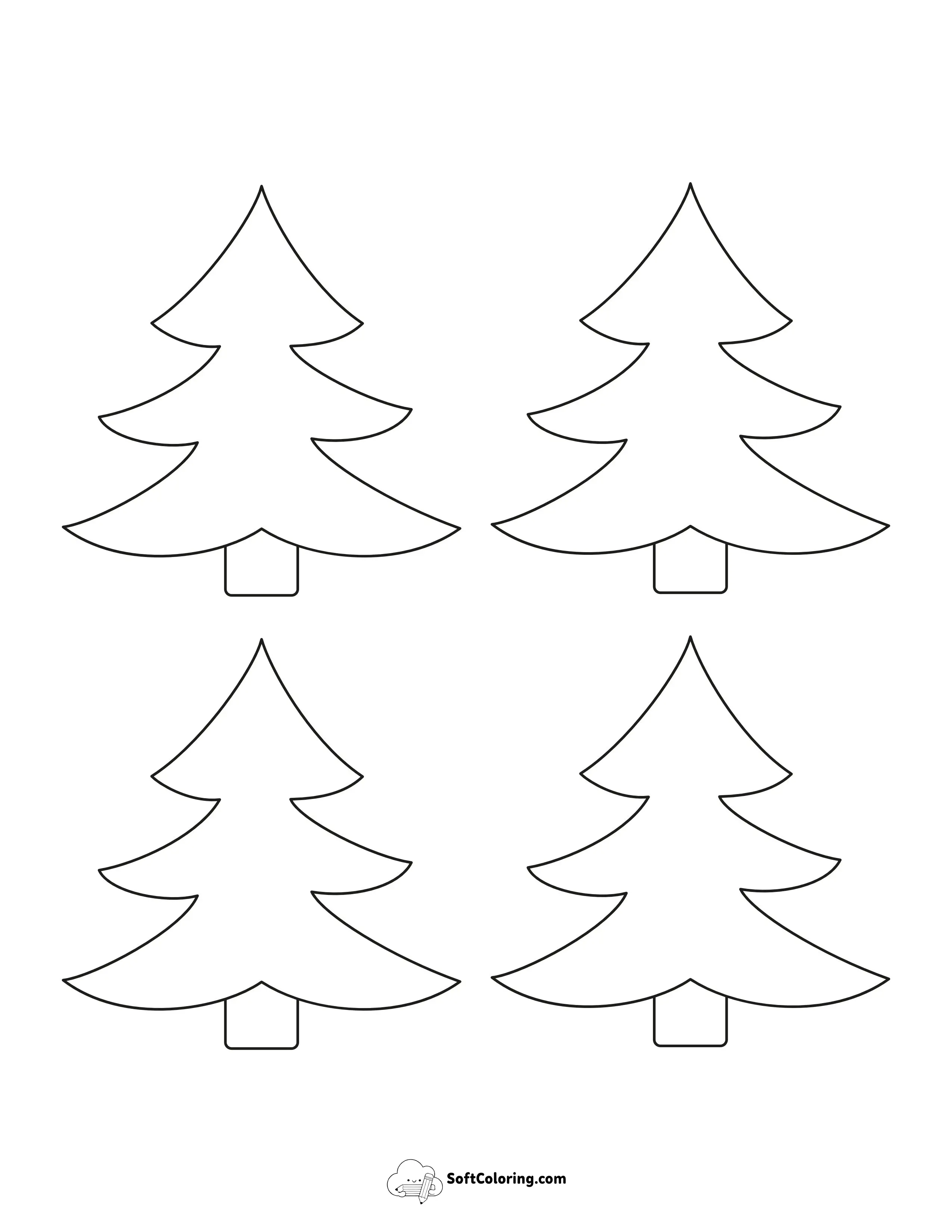 Style 8: Small Christmas Tree Shapes