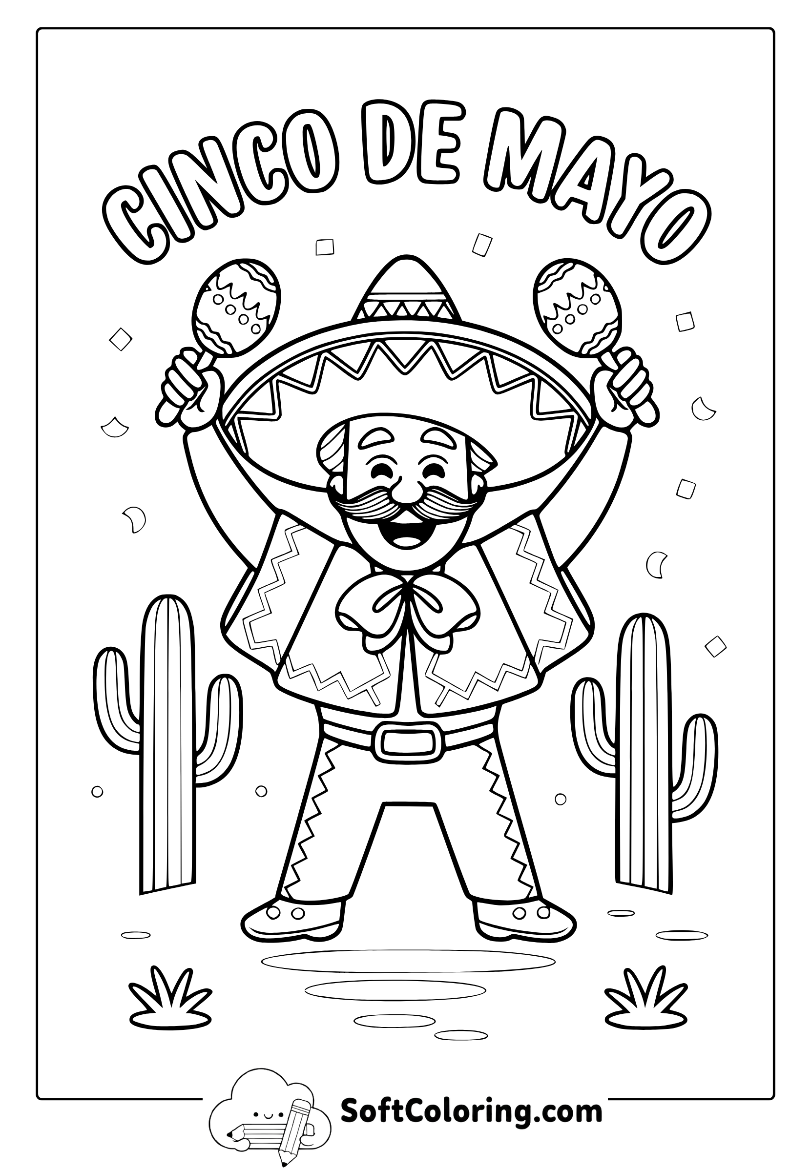 Cinco de Mayo Coloring Page