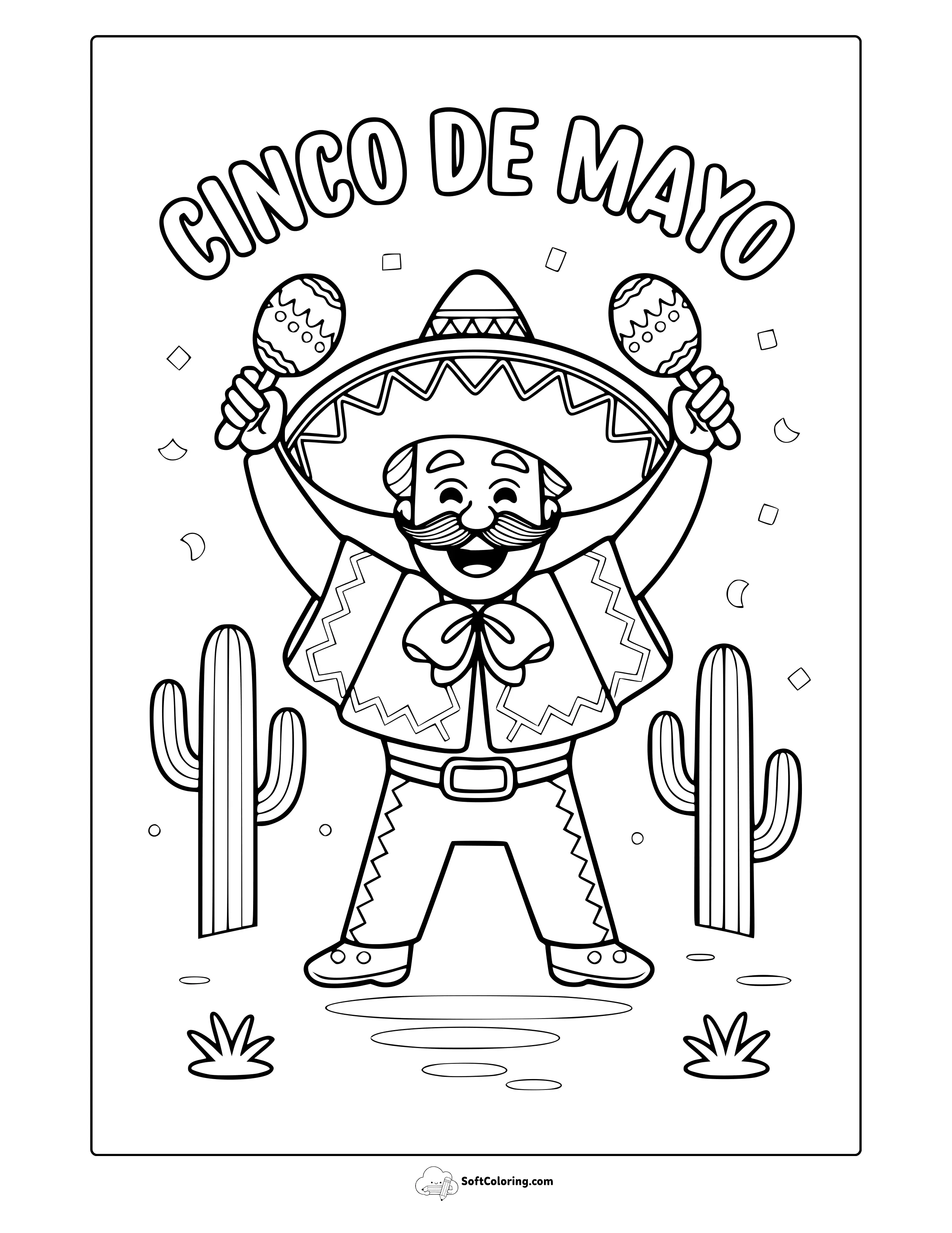 Cinco De Mayo Coloring Page