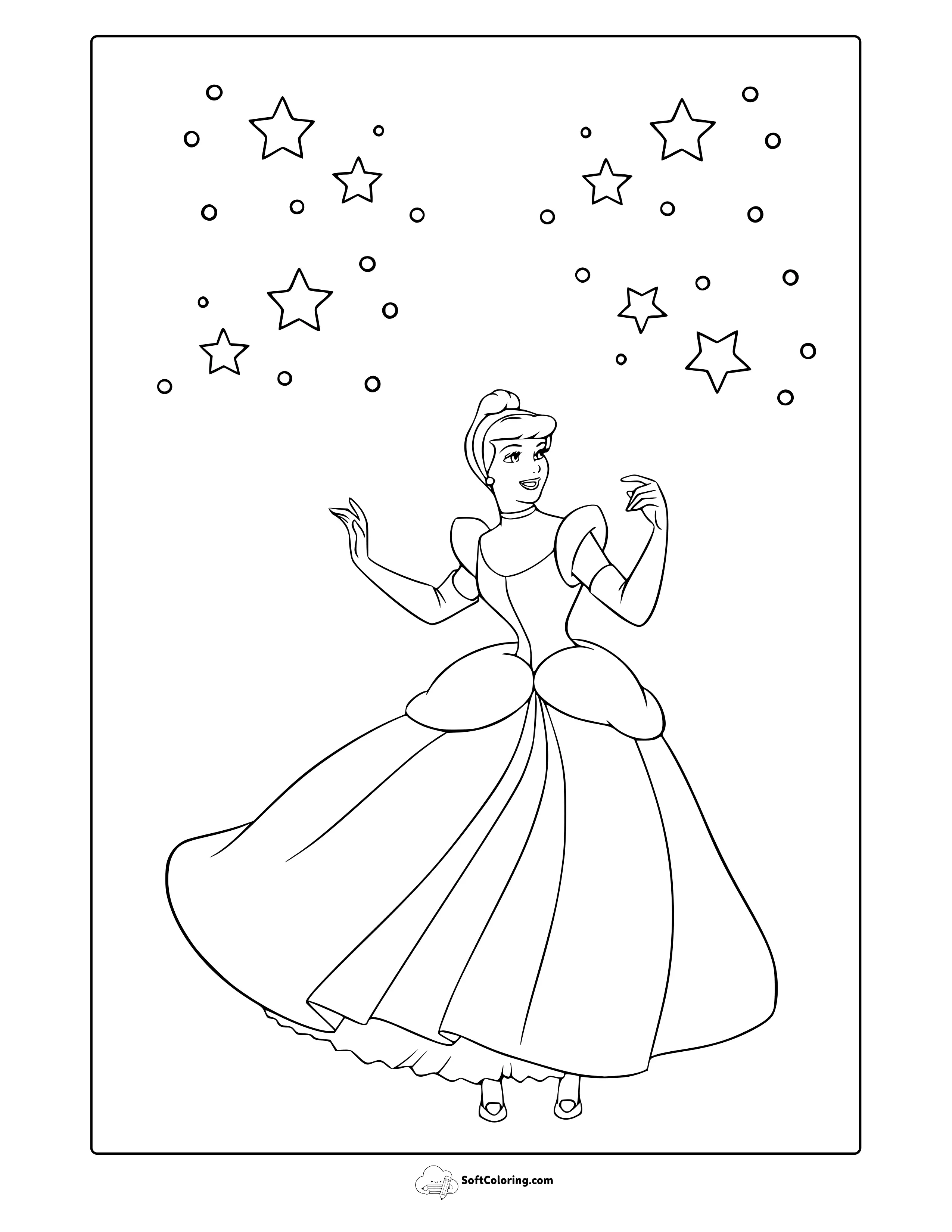 Cinderella Coloring Page