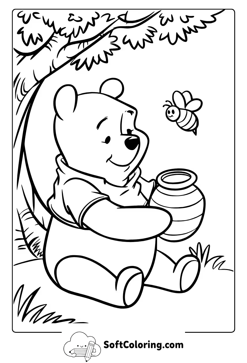classic winnie the pooh coloring pages