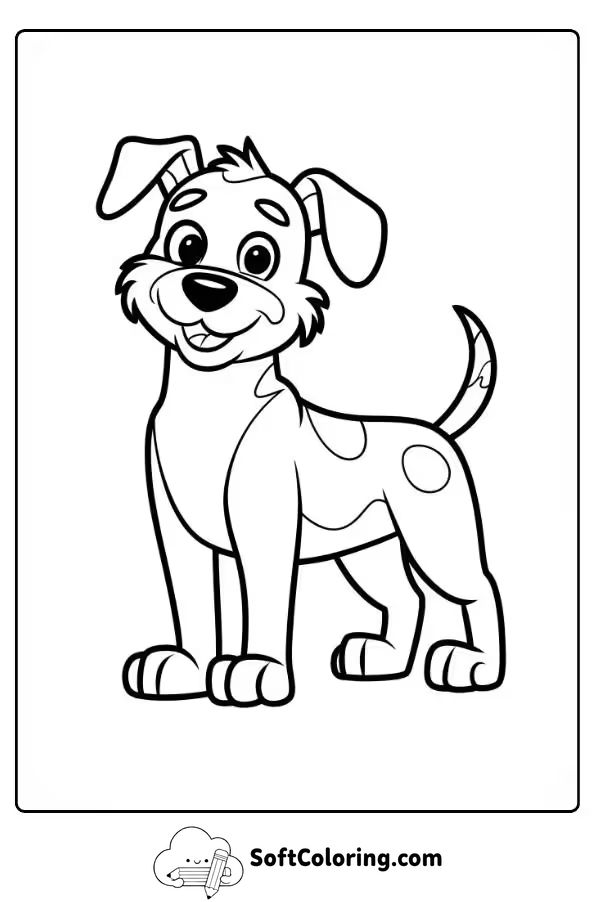 Clifford the Big Red Dog Coloring Page