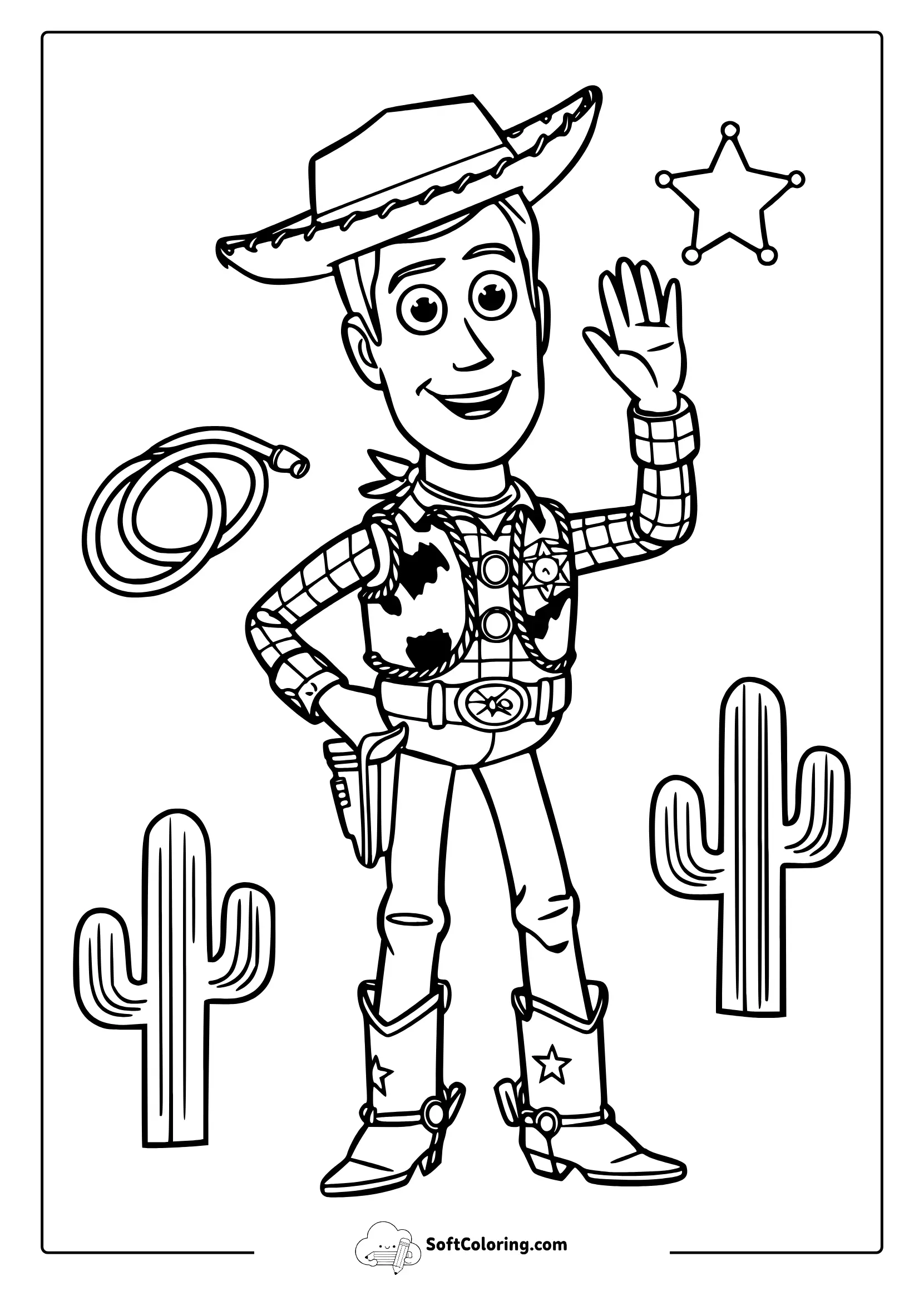 Coloring Pages Of Woody From Toy Story