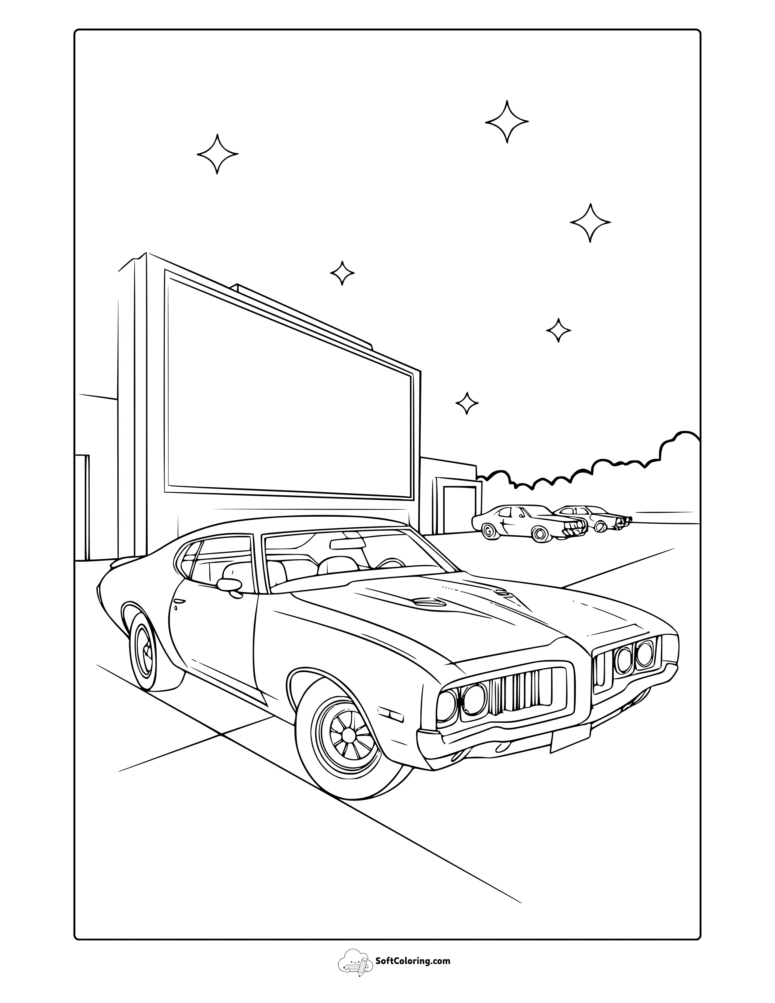 Cool Car Coloring Page