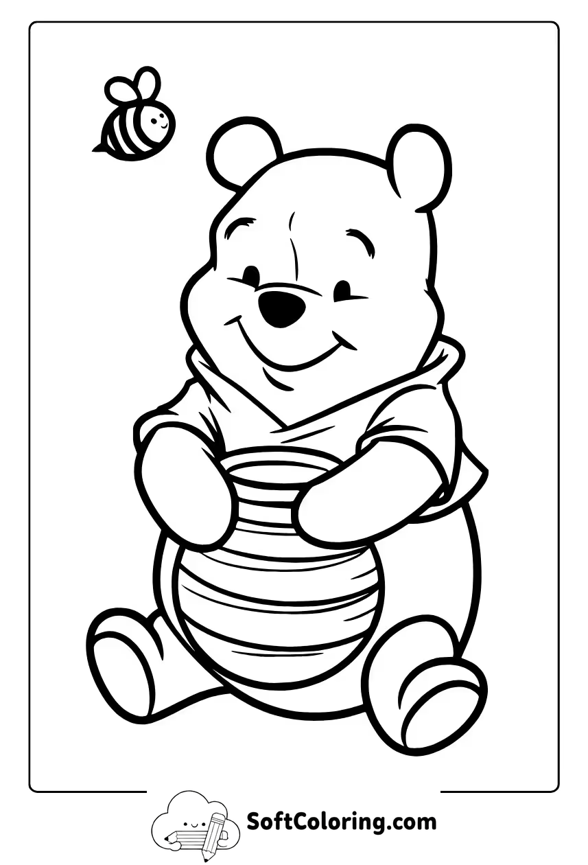 cute winnie the pooh coloring pages