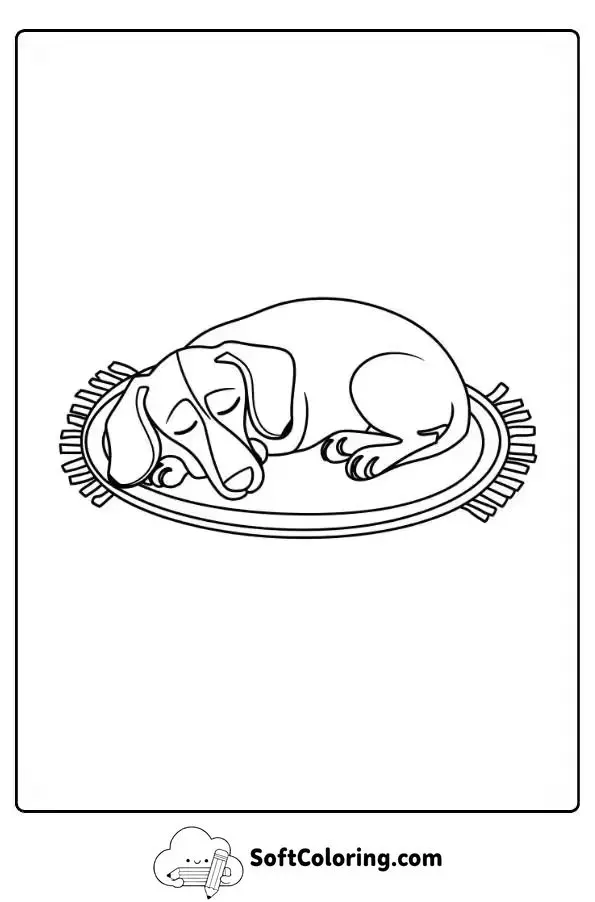 Dachshund Dog Coloring Page