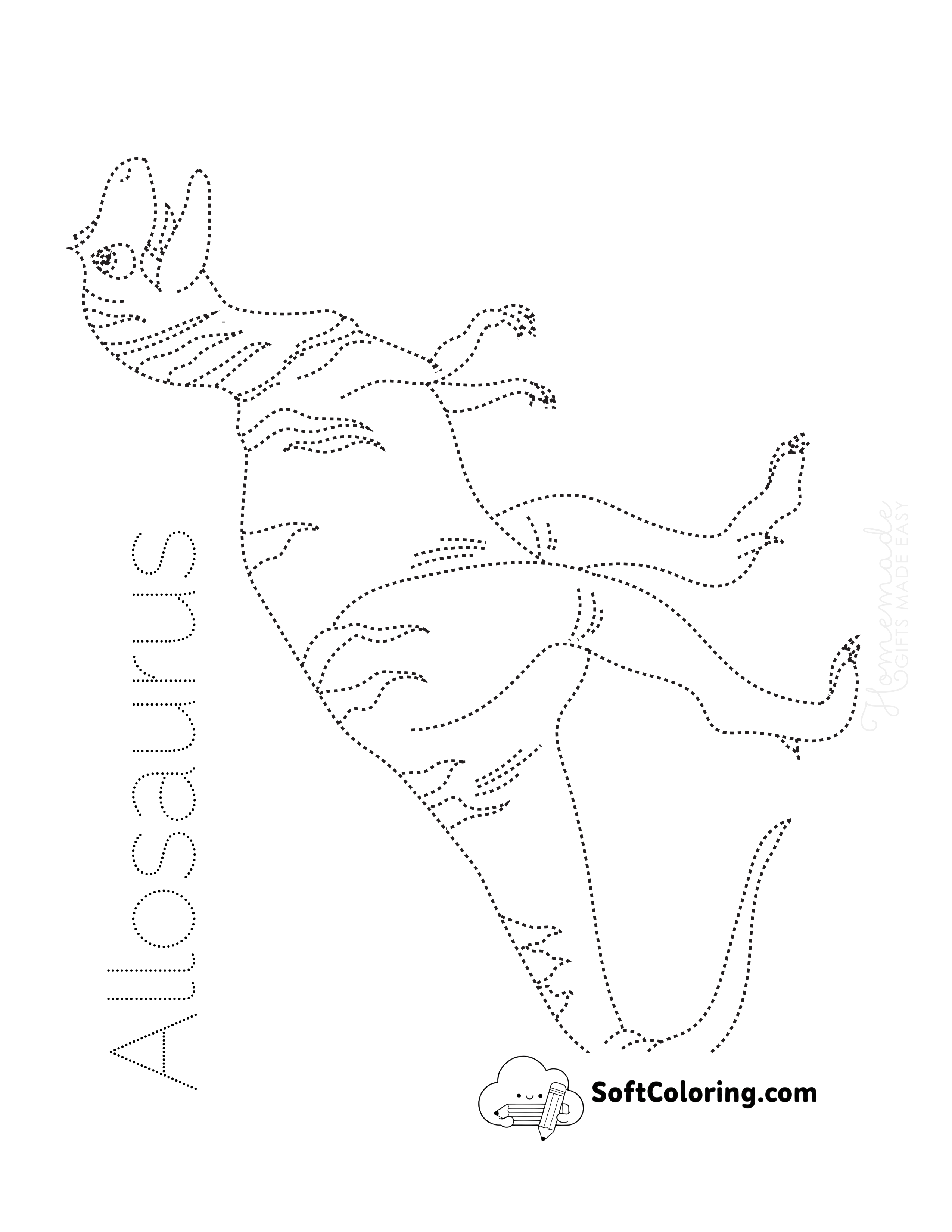 Allosaurus Dinosaur Tracing Picture