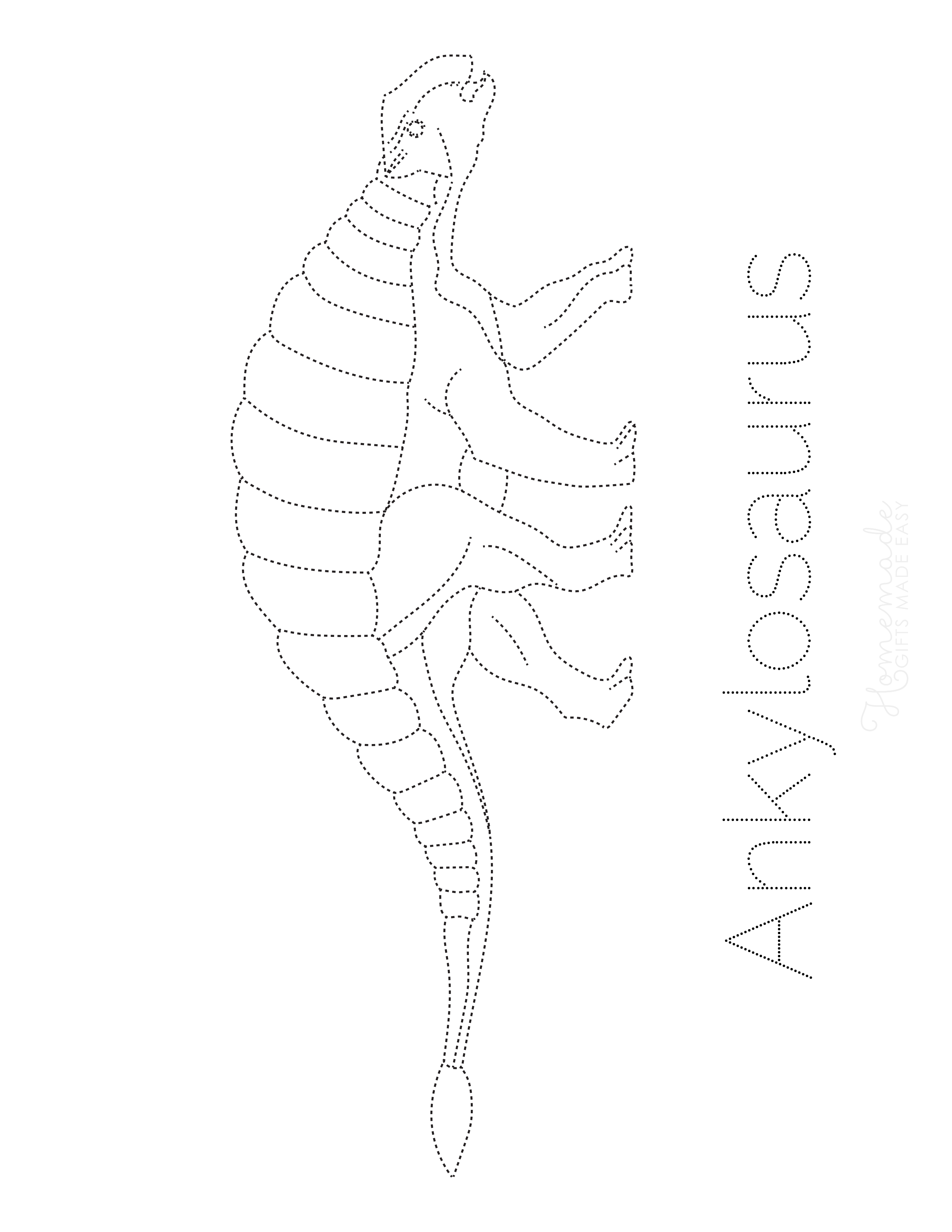 Ankylosaurus Picture to Trace