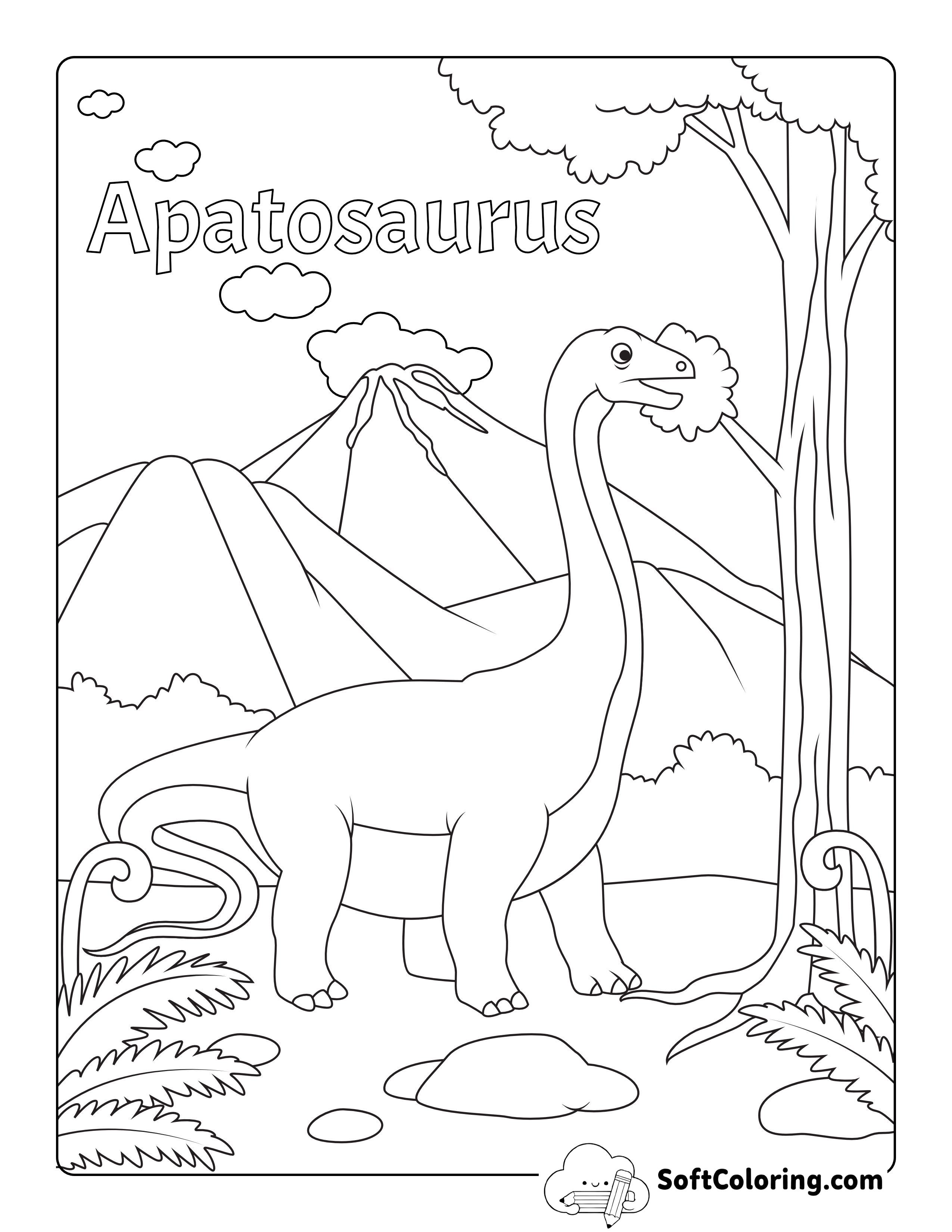 Apatosaurus Coloring