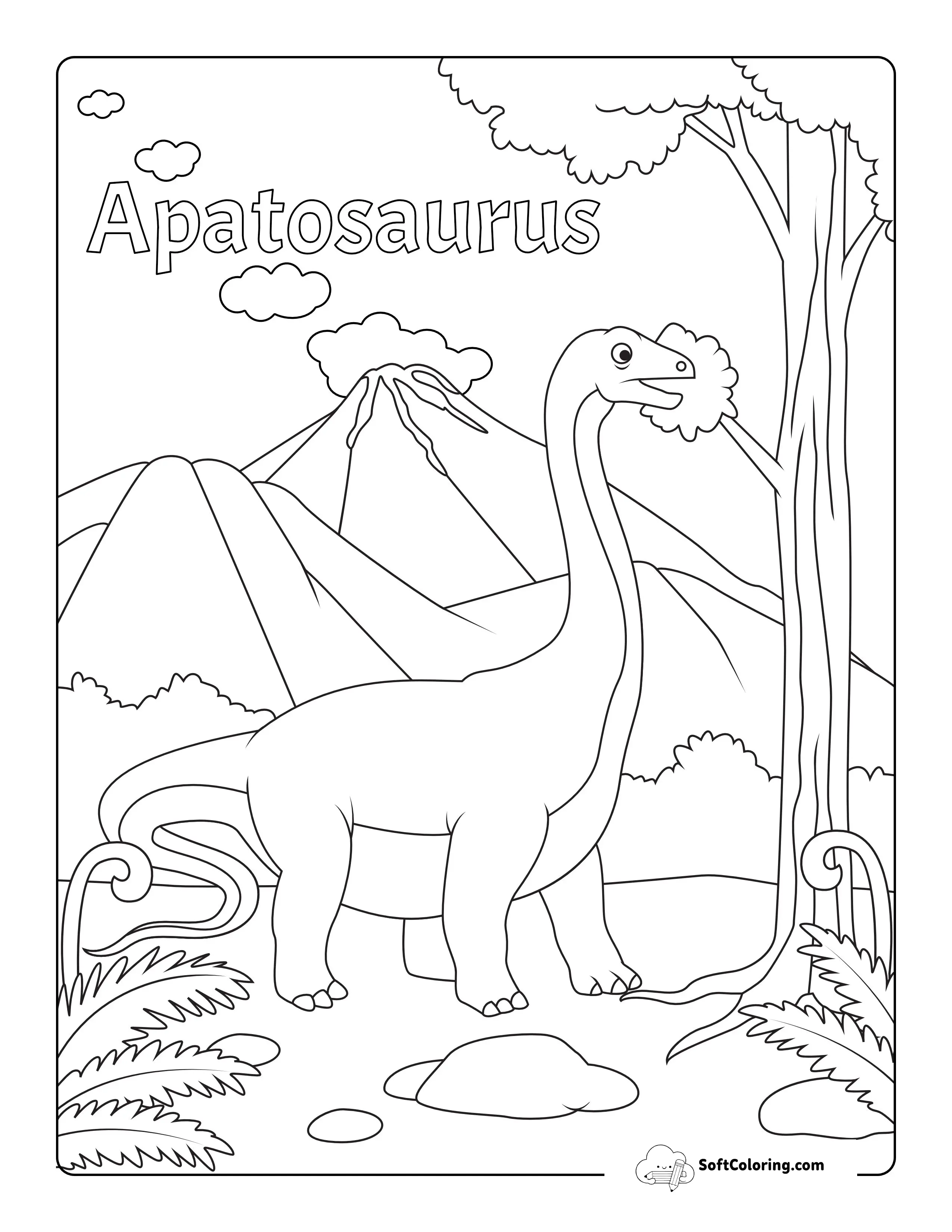 Apatosaurus Coloring