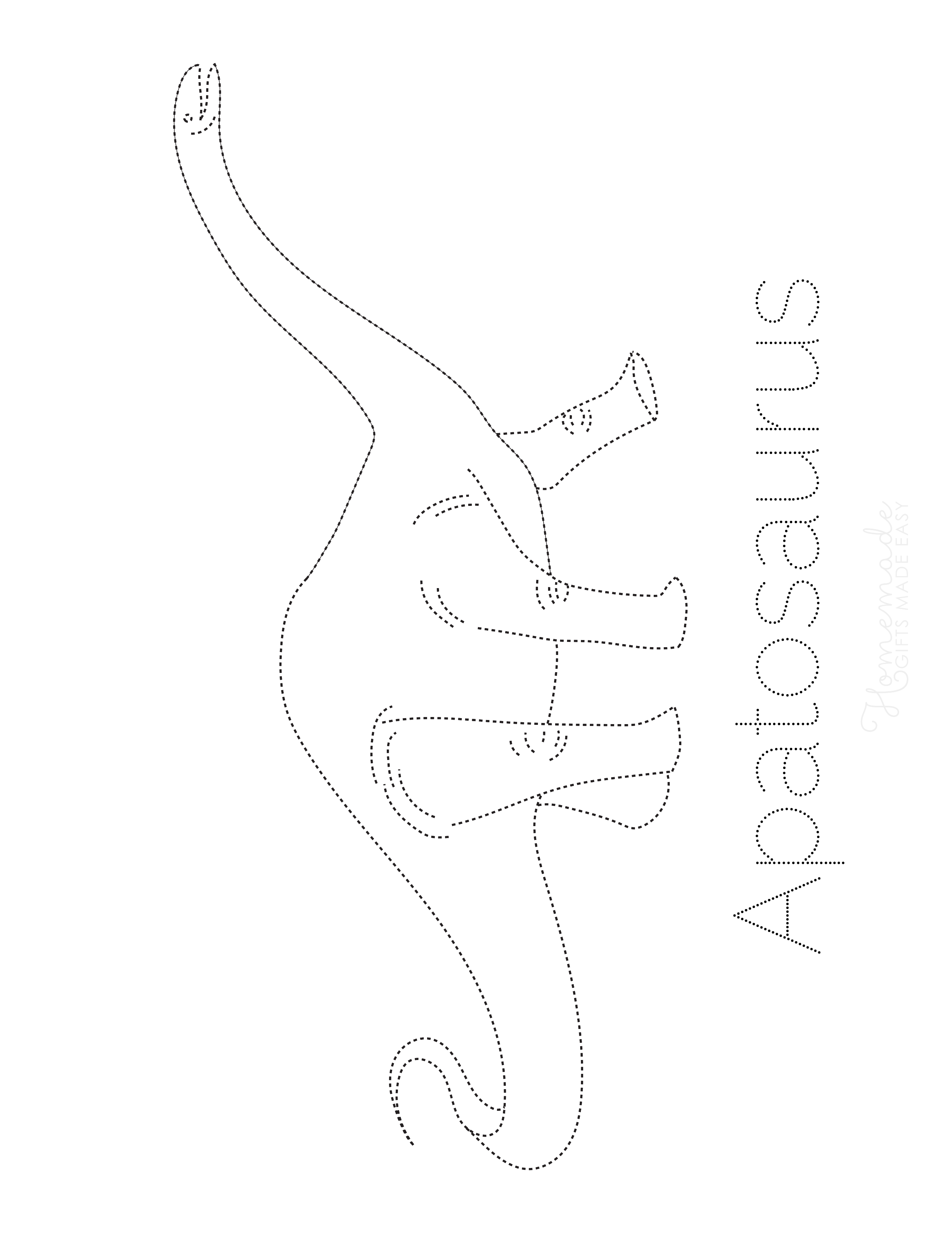 Apatosaurus Dinosaur Tracing Picture