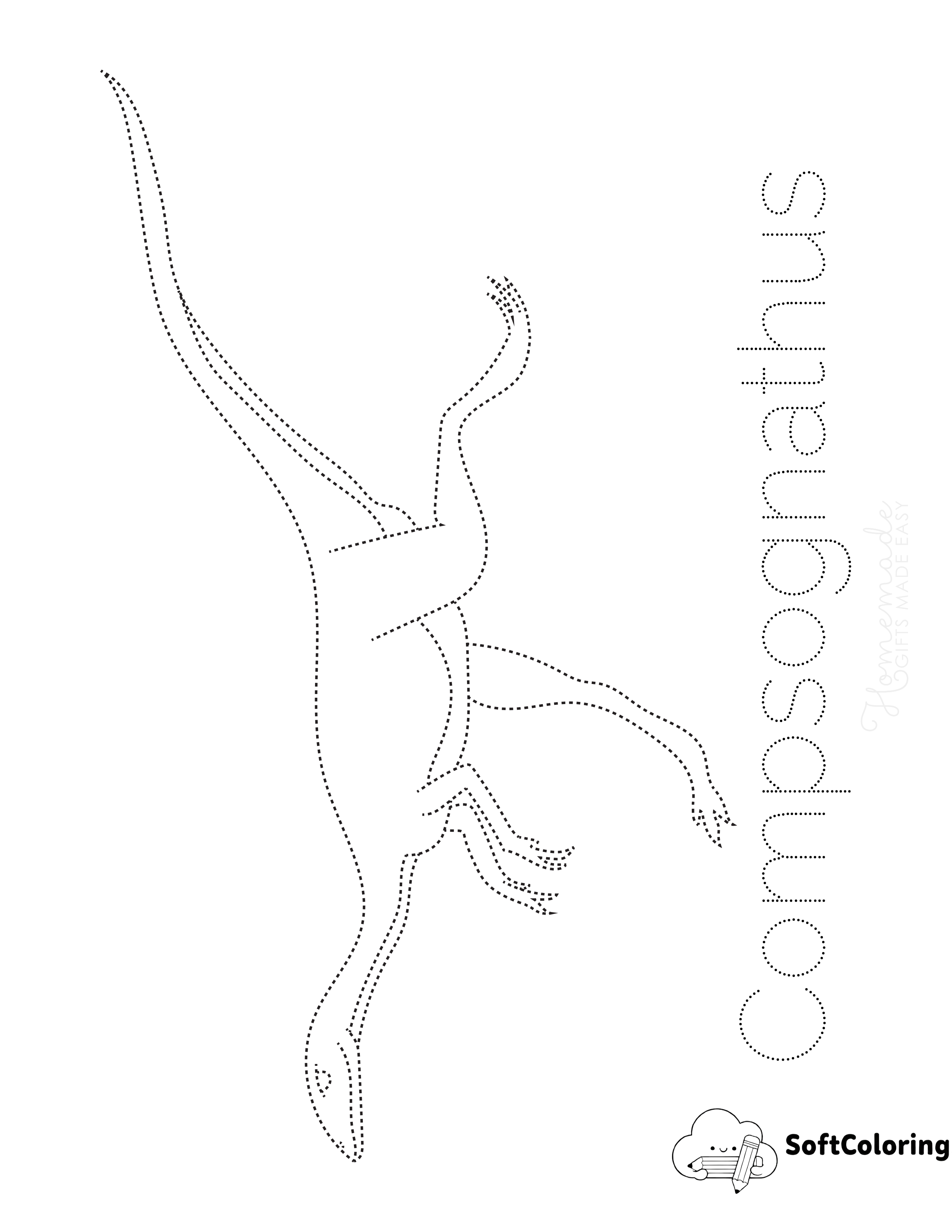 Download: Compsognathus Tracing Picture PDF