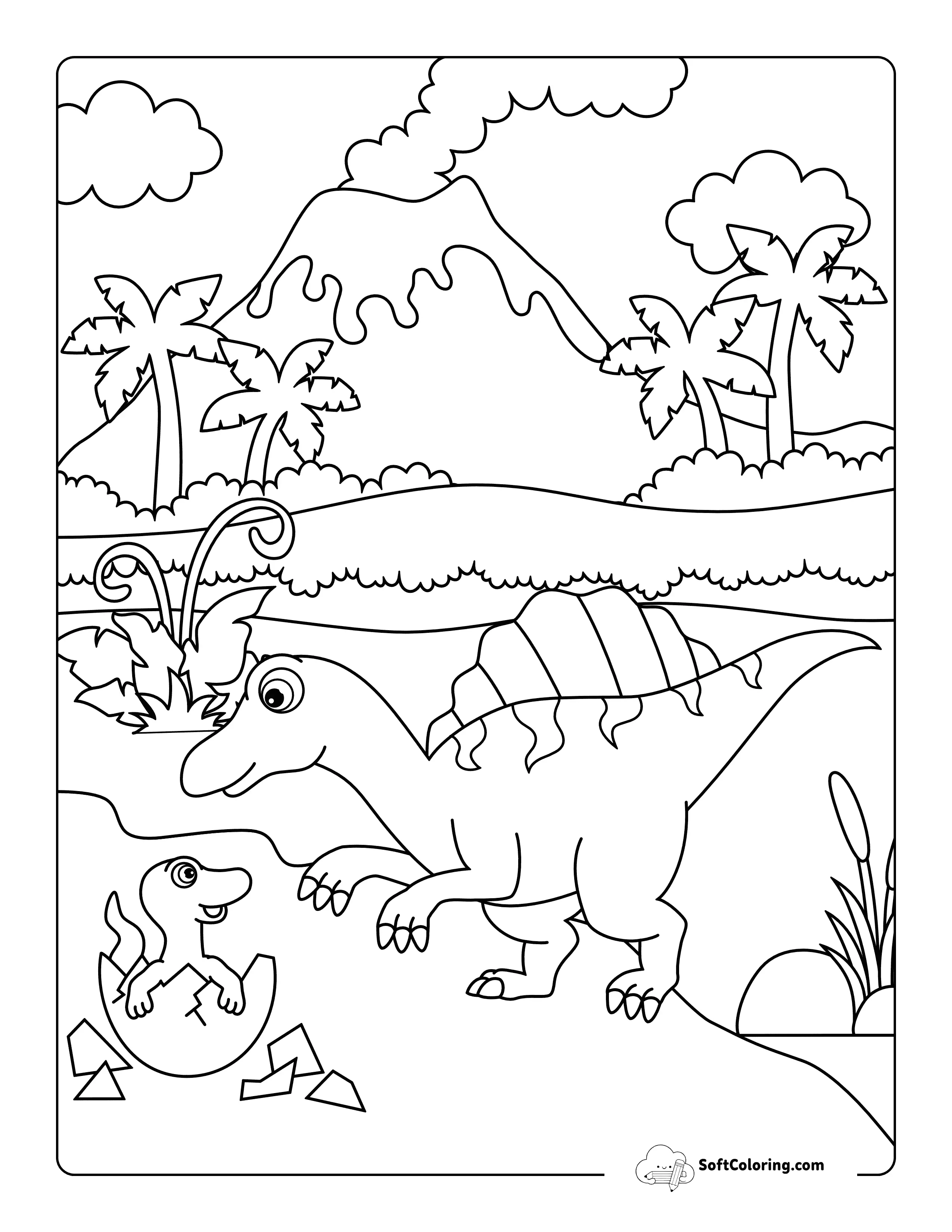*New* Spinosaurus Coloring Page