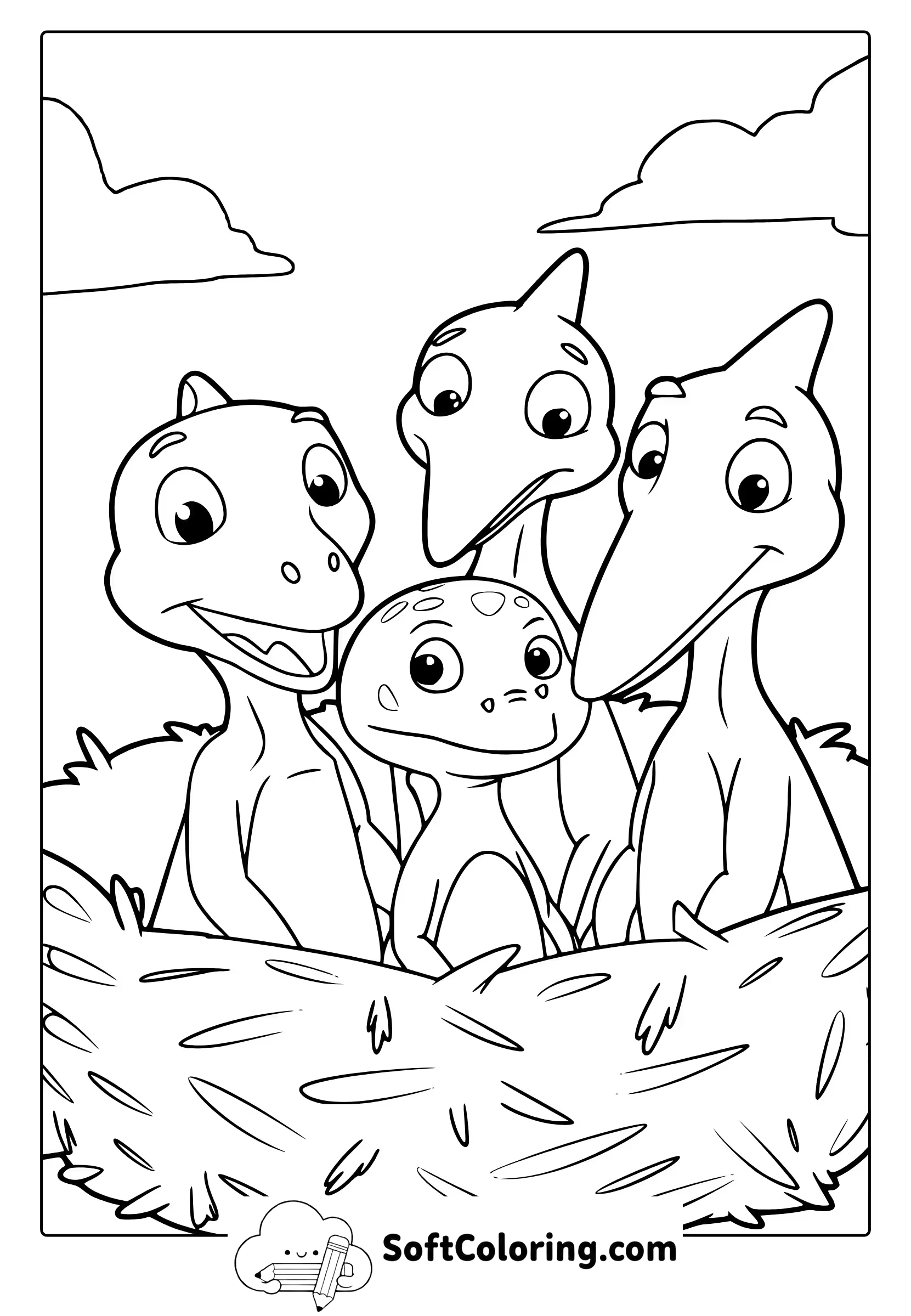 dinosaur train coloring page