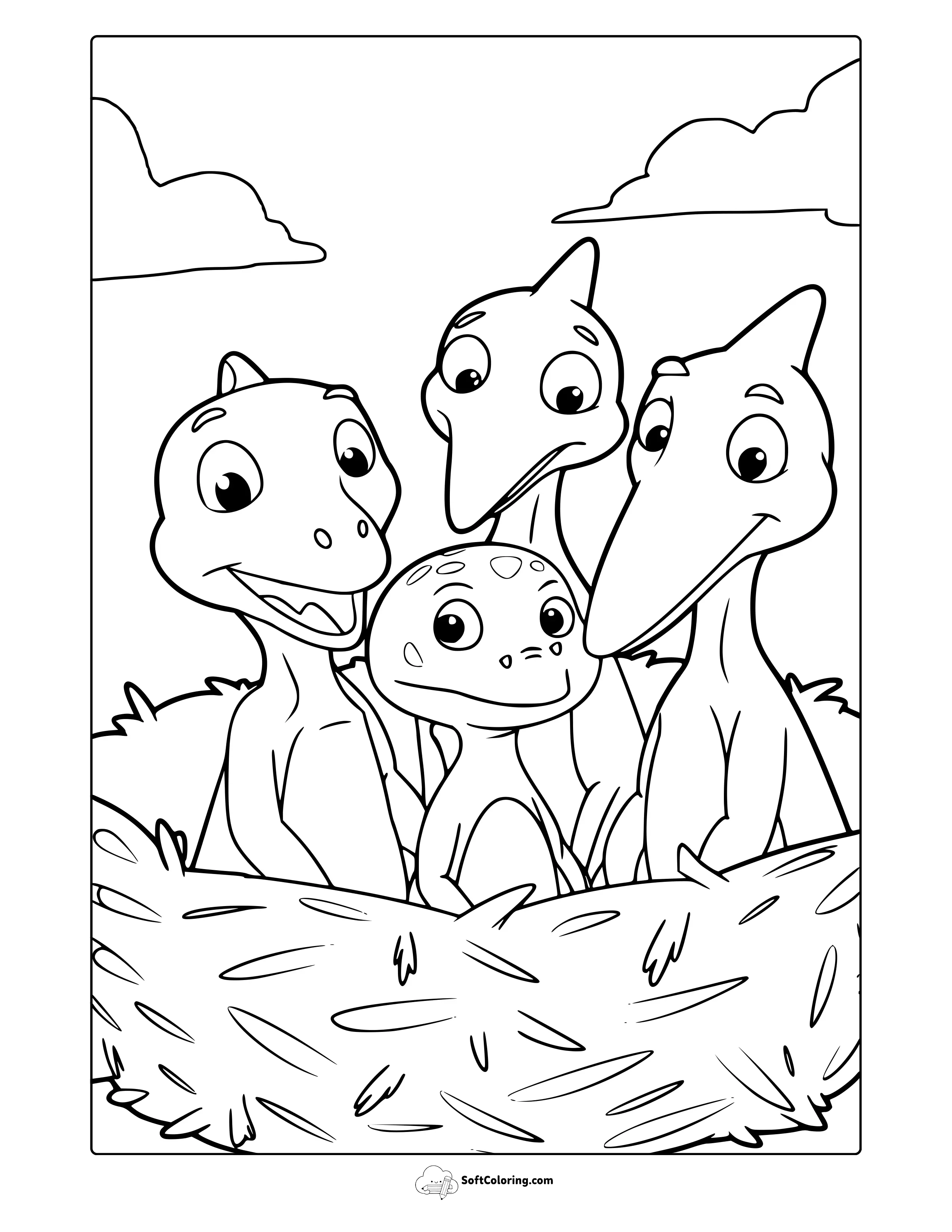 Dinosaur Train Coloring Page
