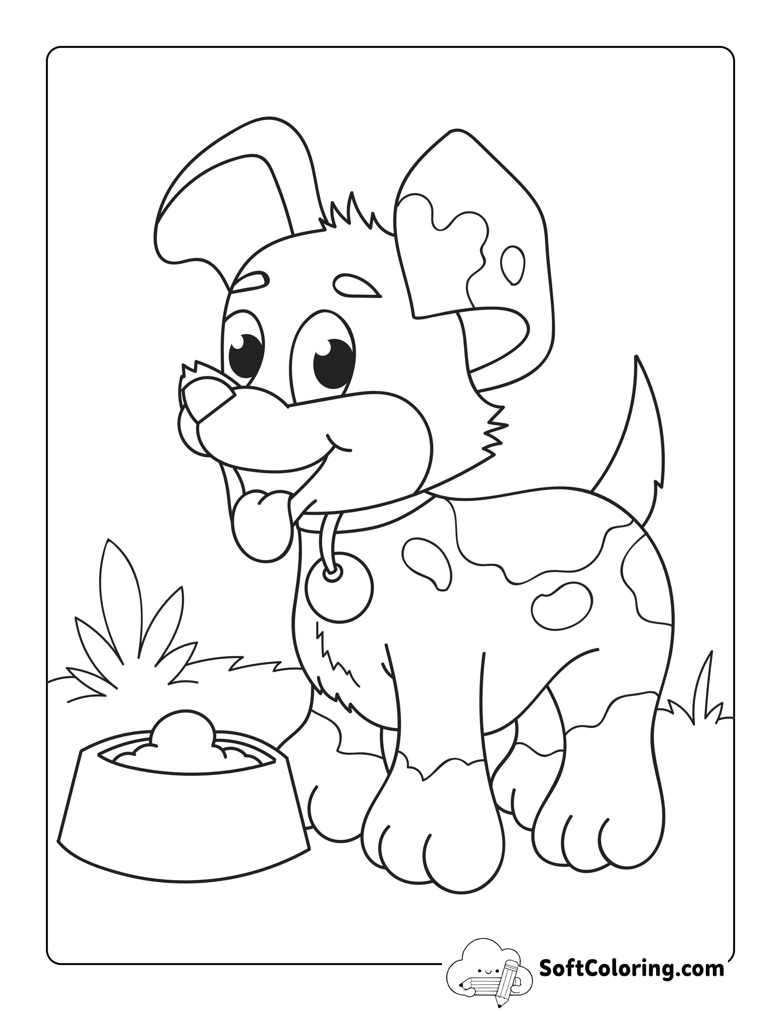 Dog - Animal Coloring Page Printable