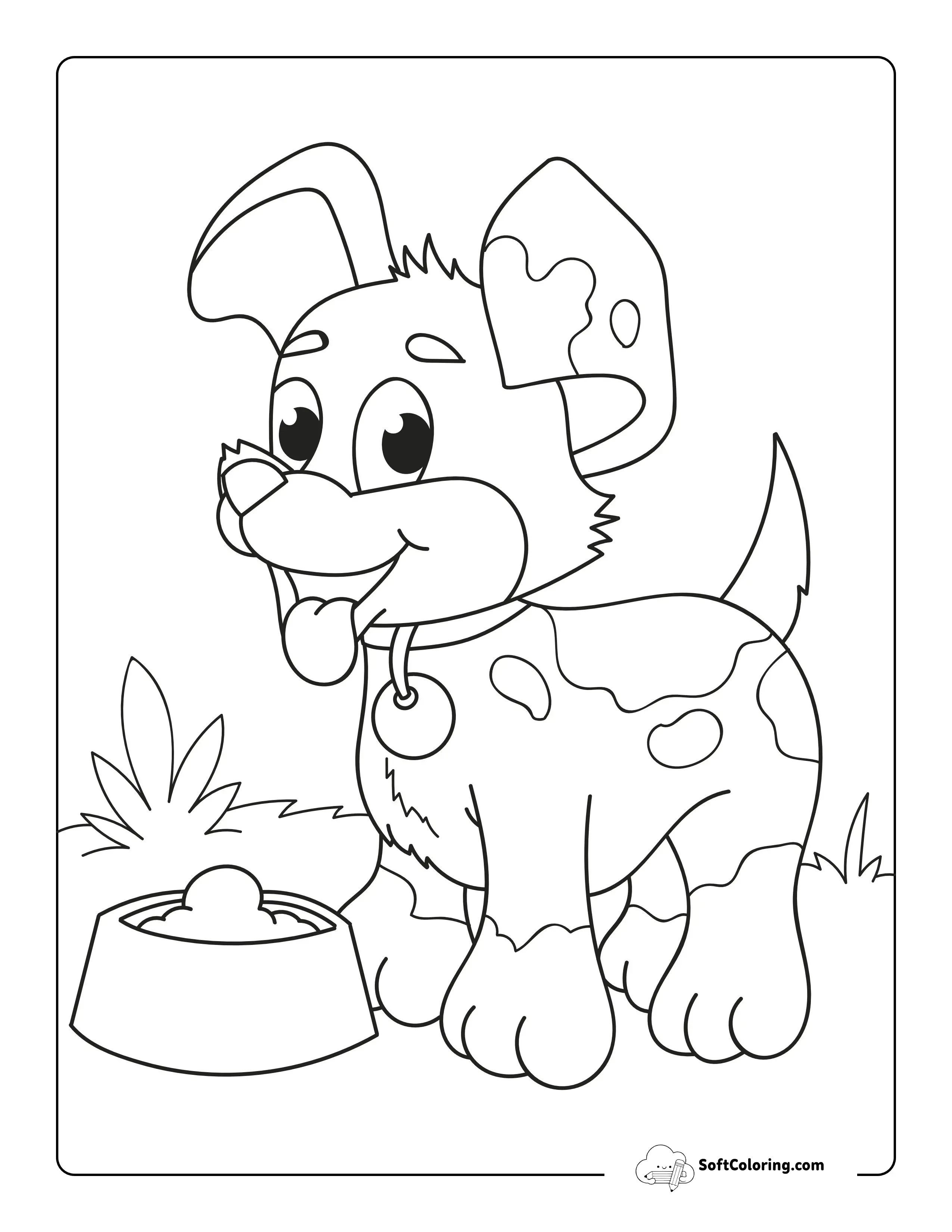 Dog - Animal Coloring Page Printable